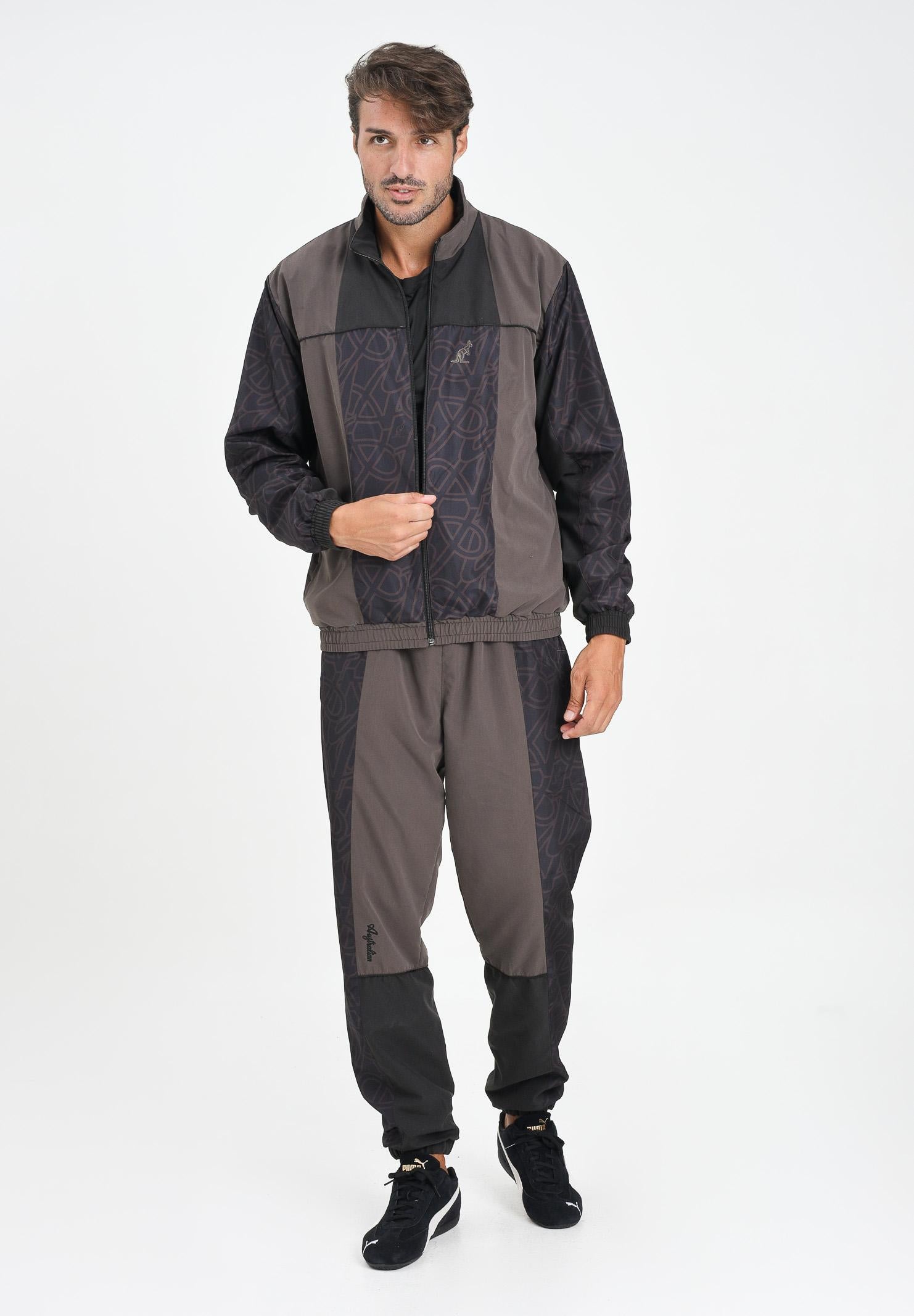 AUSTRALIAN Tuta Iconissima marrone e nera da uomo SWUTU0134 023 AUSTRALIAN
