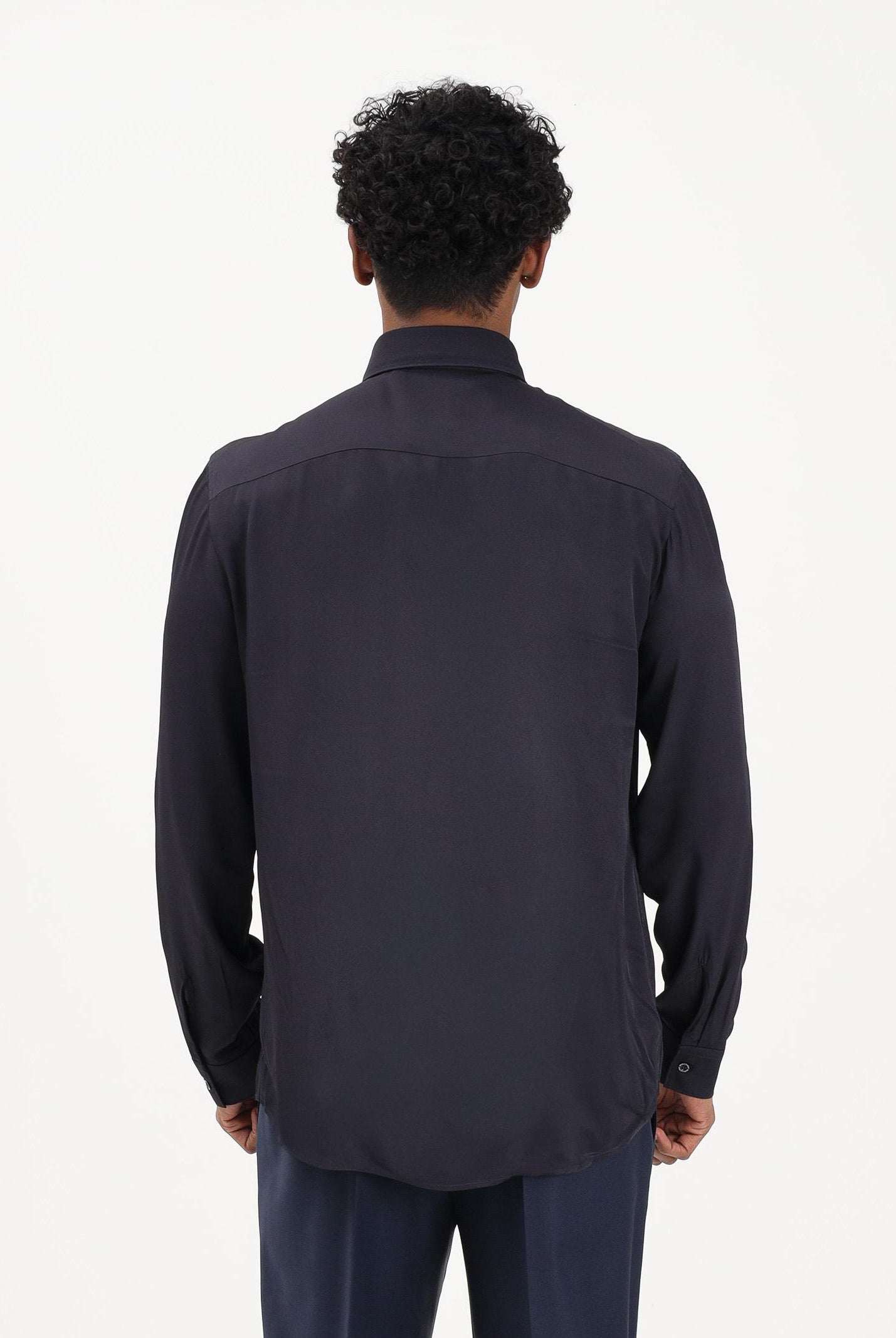 PATRIZIA PEPE Camicia a manica lunga blu da uomo 5C0310A093U C166 PATRIZIA PEPE