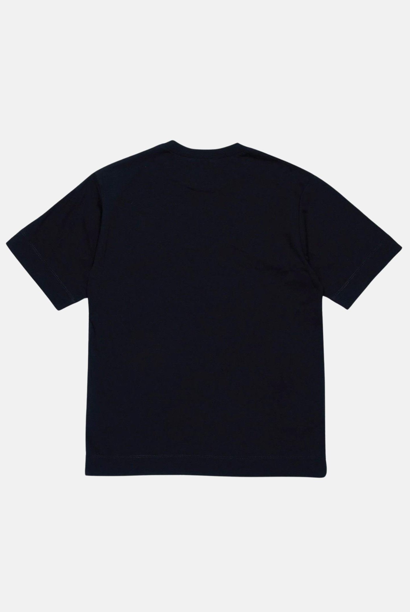 T-shirt a manica corta nera per donna e bambina con ricamo logo over M01265M00RF 0M900 MARNI