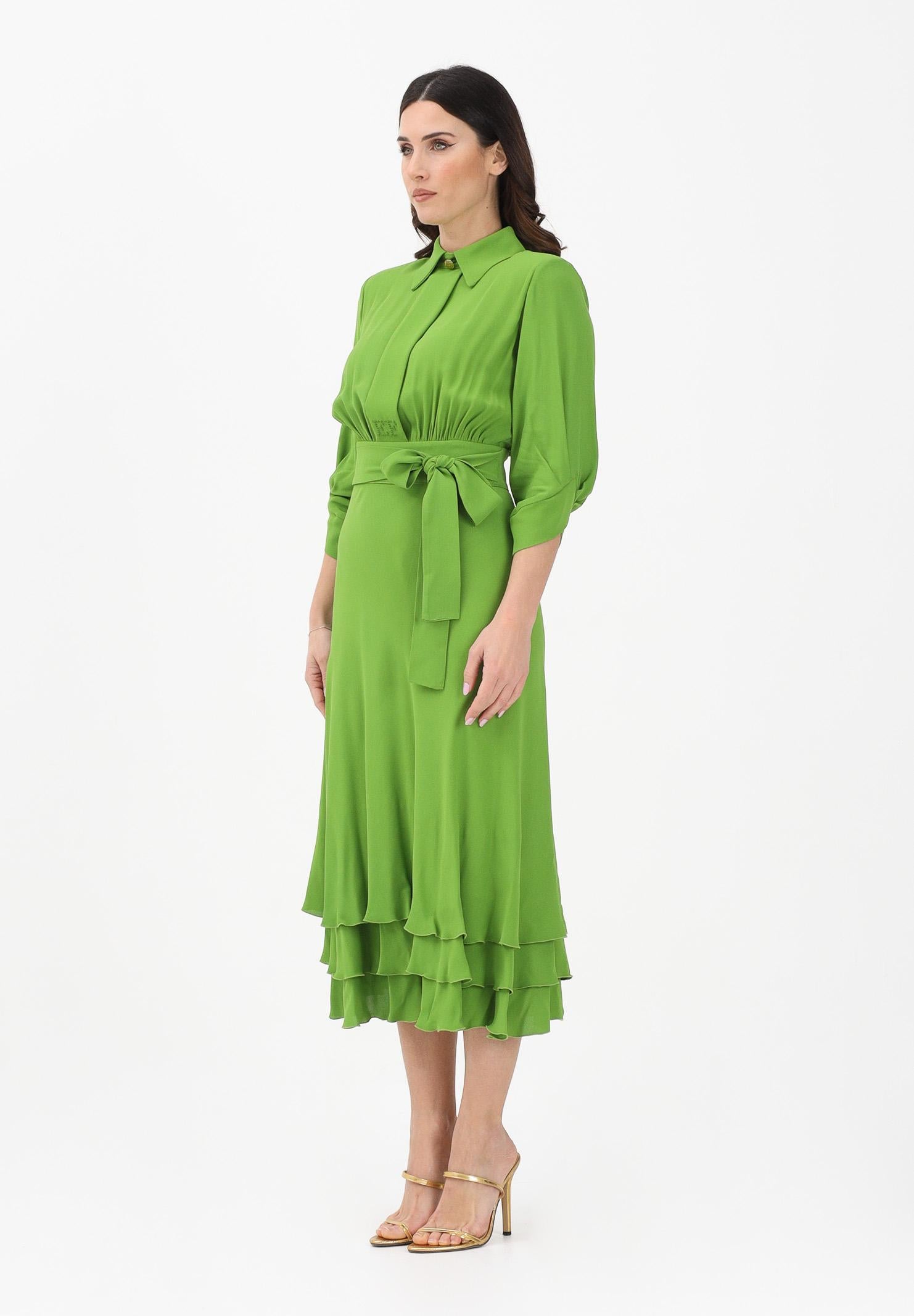 ELISABETTA FRANCHI Abito midi verde da donna AB92361E2 EV3 ELISABETTA FRANCHI