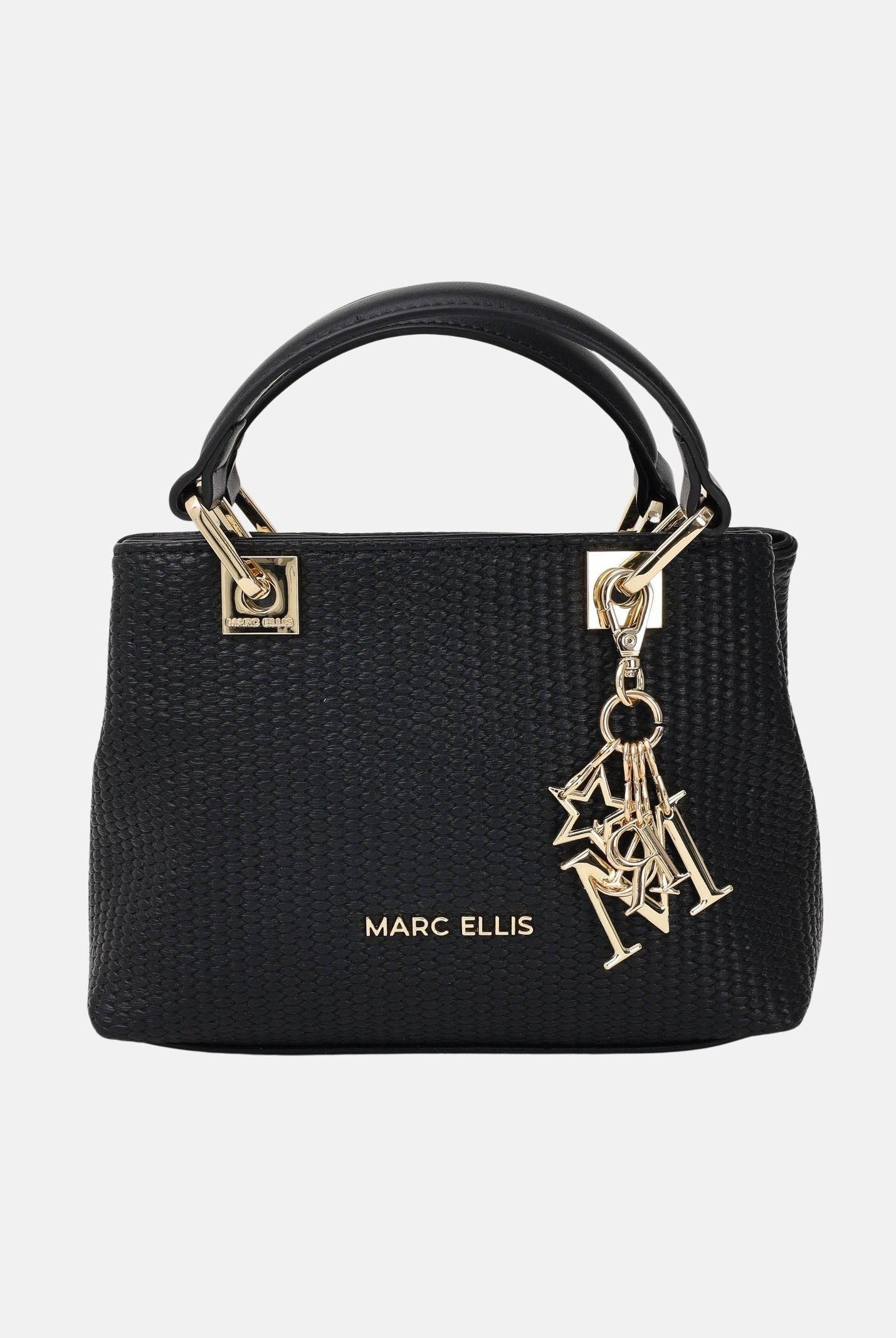 MARC ELLIS Borsa a mano Krissy S Straw nera da donna KRISSY-S-STRAW BL MARC ELLIS