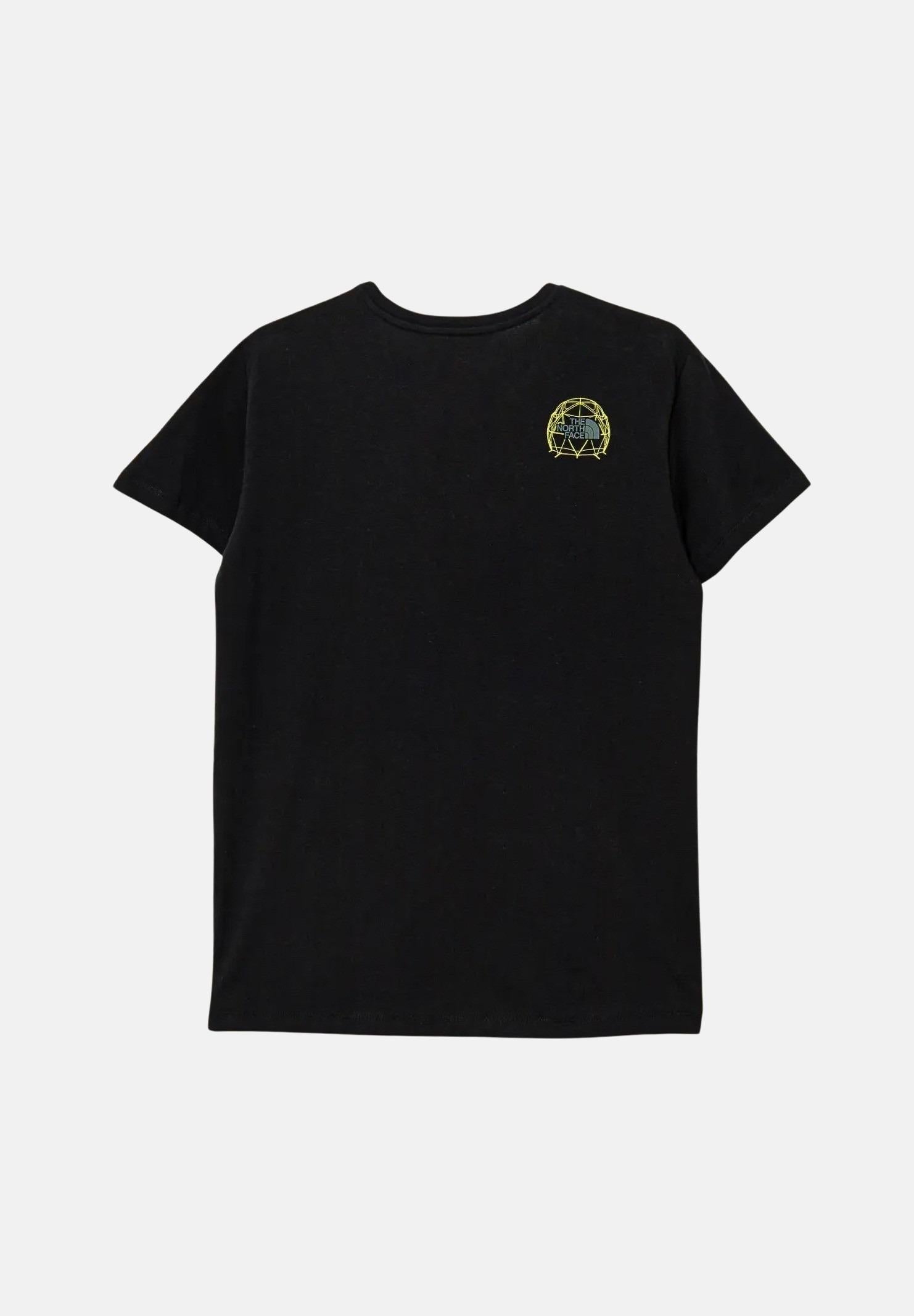 THE NORTH FACE T-shirt a manica corta Relaxed Graphic nera per bambino e bambina NF0A8AXGJK31 . THE NORTH FACE
