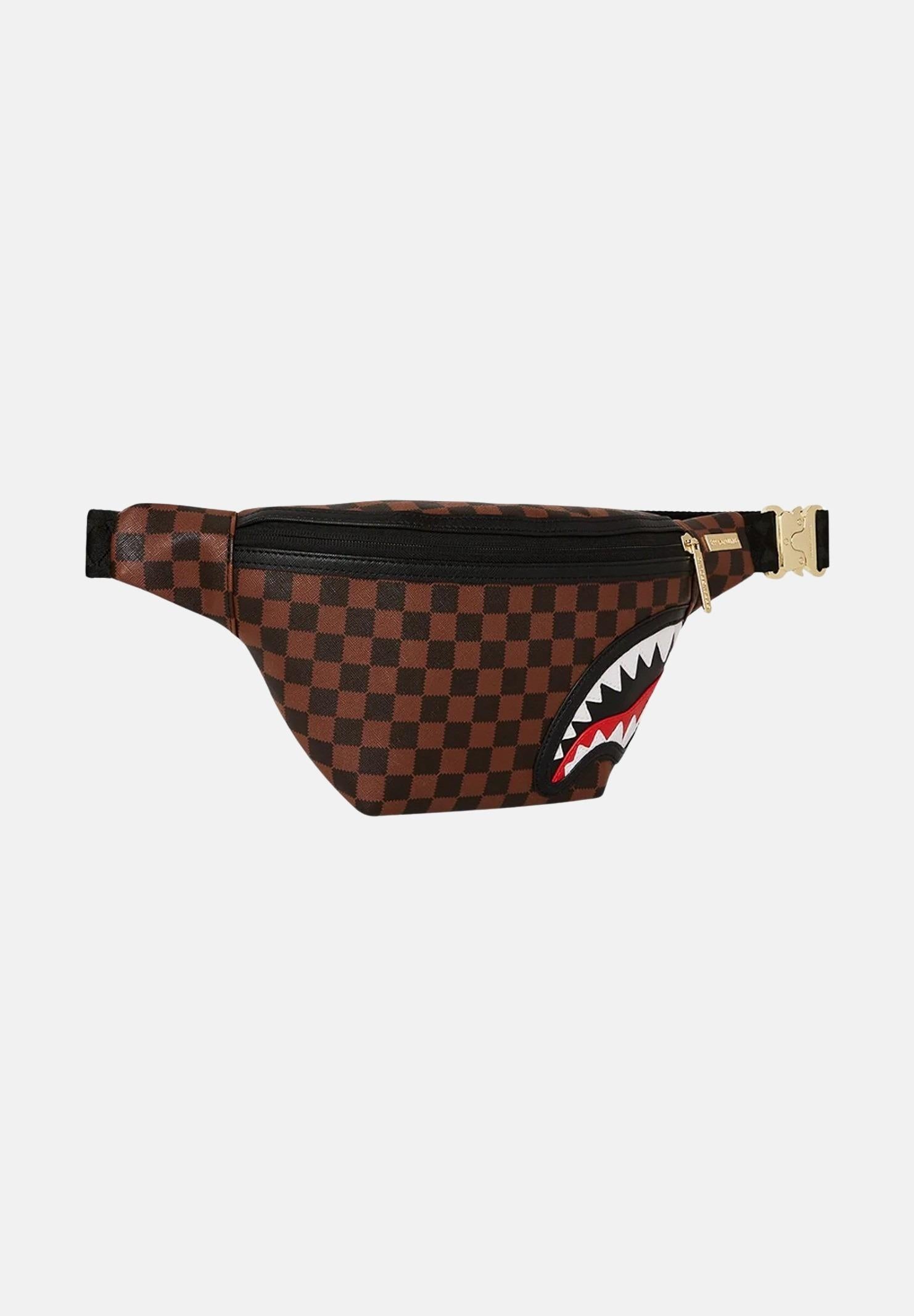 SPRAYGROUND Marsupio Sawtooth Sharks In Paris marrone per uomo e donna 910B7844NSZ . SPRAYGROUND