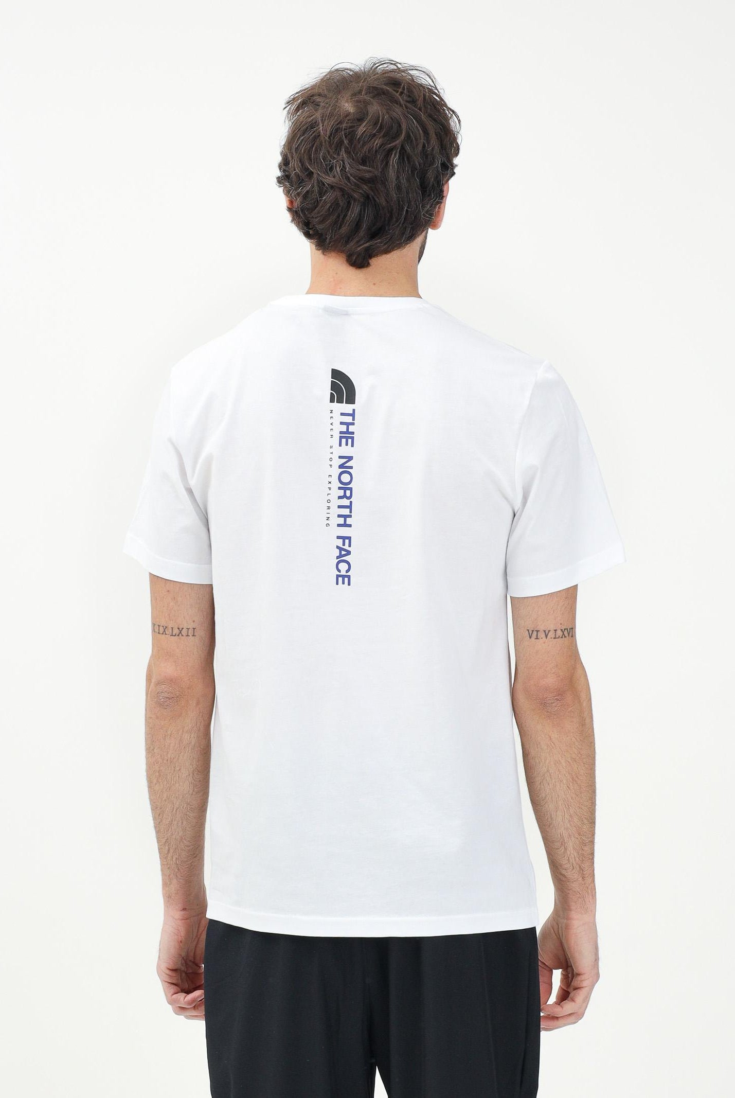 THE NORTH FACE T-shirt a manica corta Vertical bianca da uomo NF0A89FPFN41 . THE NORTH FACE