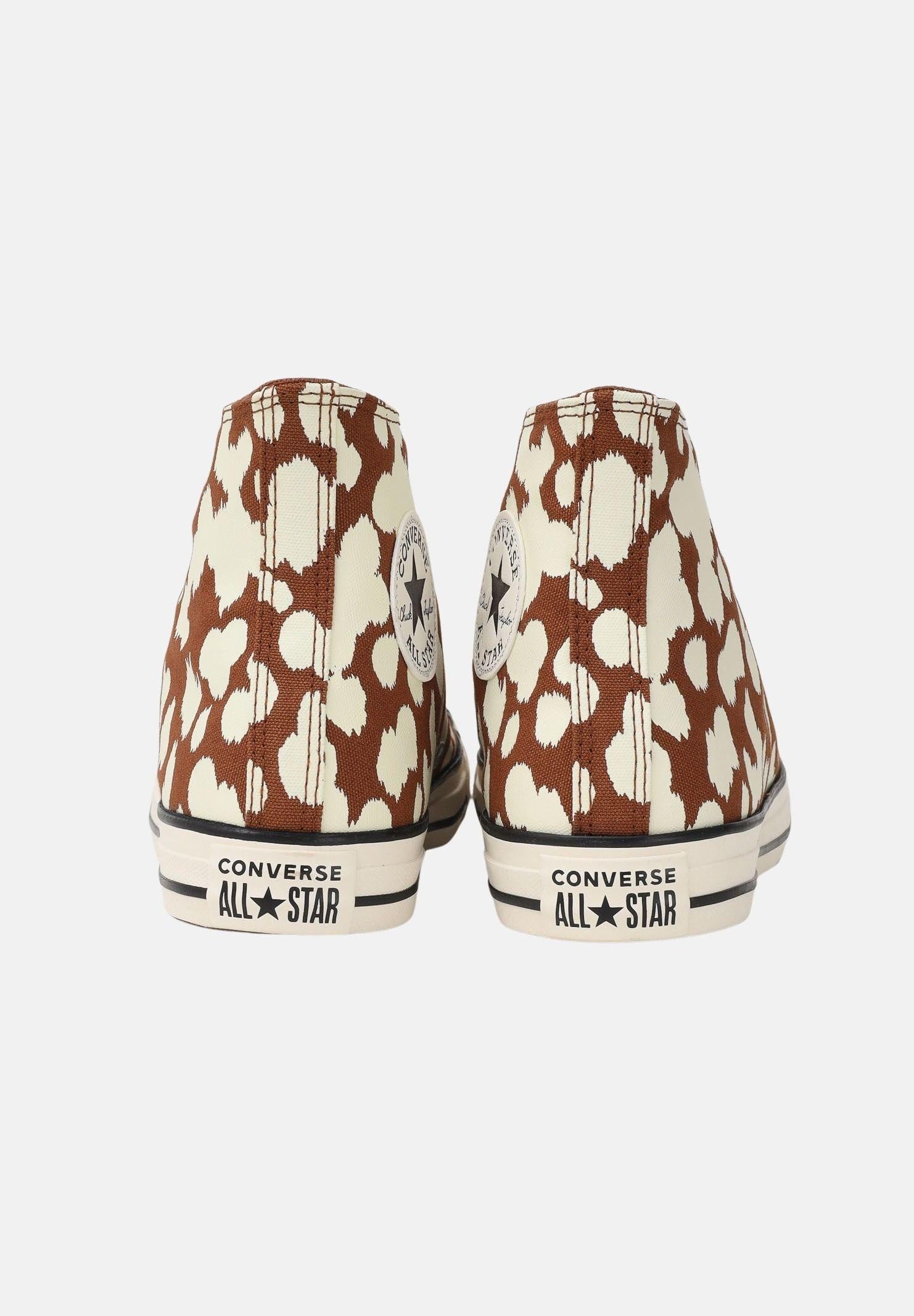 CONVERSE Sneakers Chuck Taylor All Star Animal Print High Top panna e marroni da donna A17924C . CONVERSE