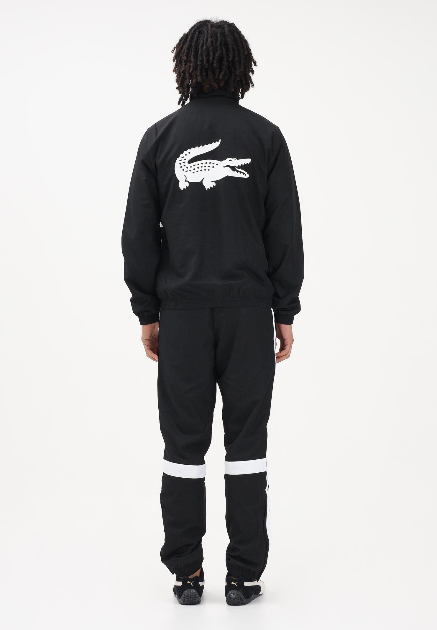 LACOSTE Tuta nera da uomo con stampa WH0226 258 LACOSTE