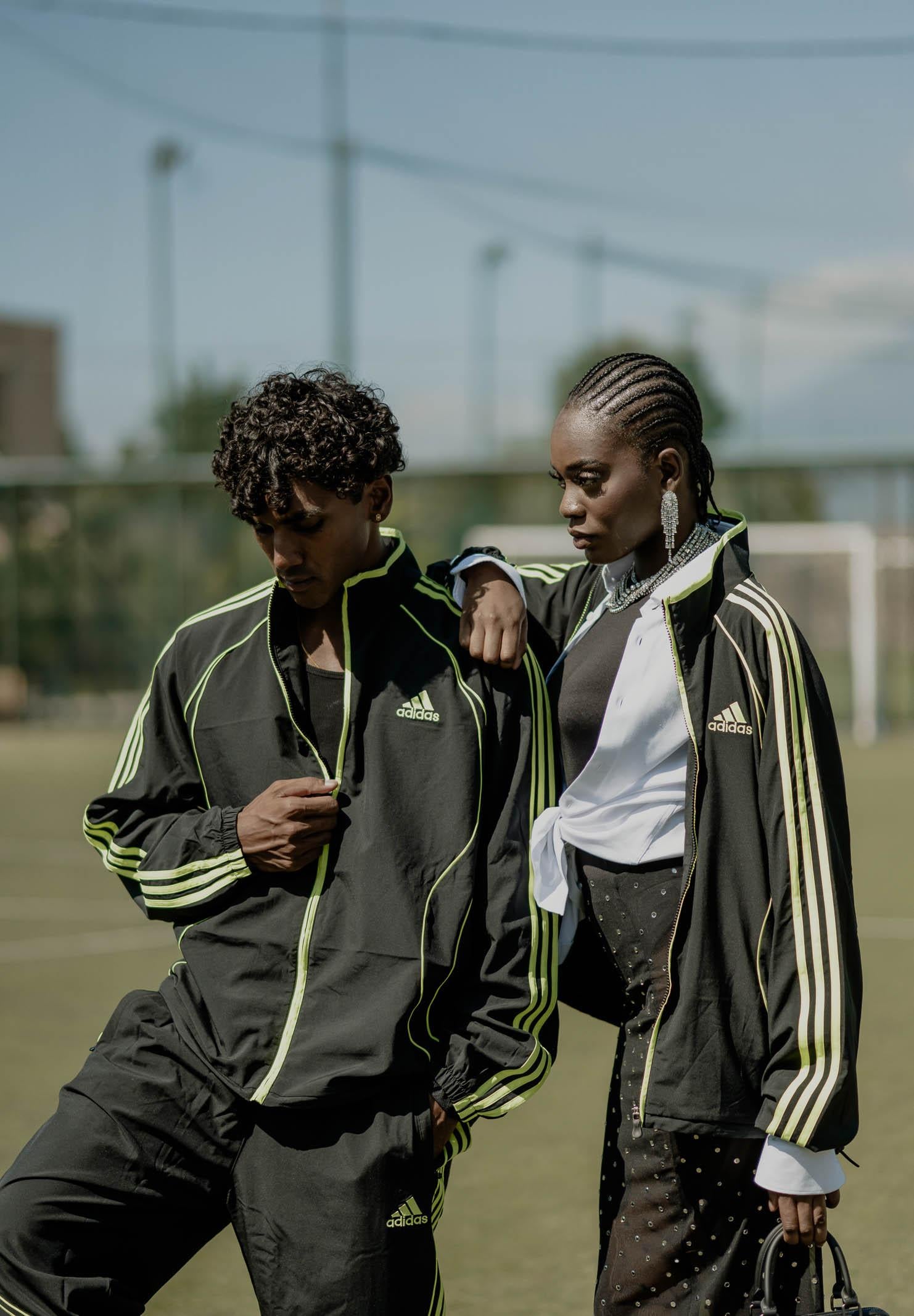 ADIDAS ORIGINALS Giacca a vento Teamgeist Adicolor nera da uomo JW5866 ADIDAS ORIGINALS