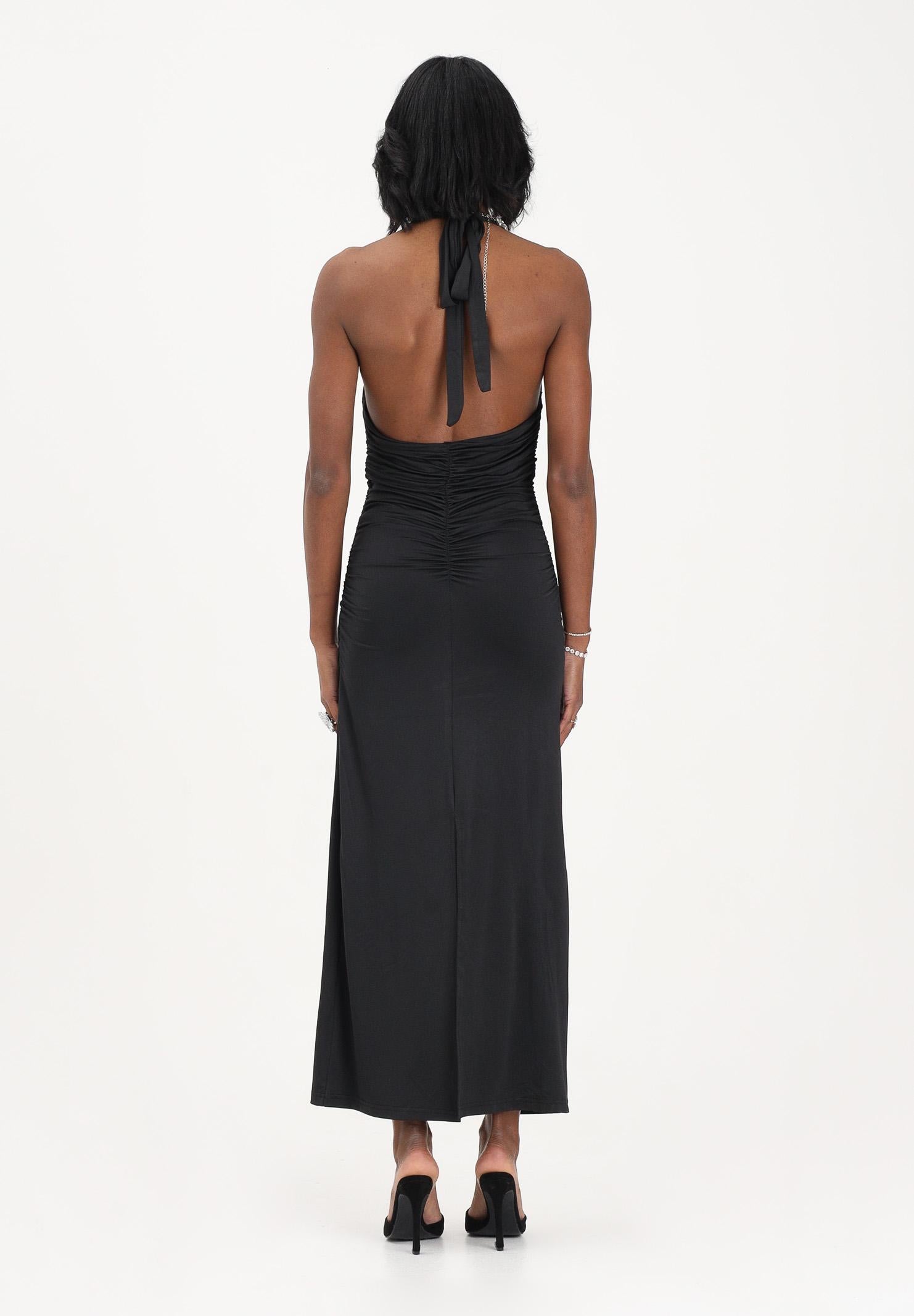 ONLY Abito midi nero da donna in tessuto stretch 15372734 BLNE ONLY