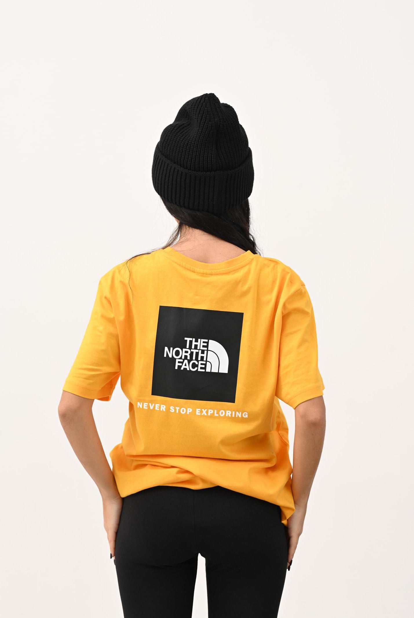 THE NORTH FACE T-shirt a manica corta NSE Reflective Box gialla da uomo NF0A87NPZU31 . THE NORTH FACE