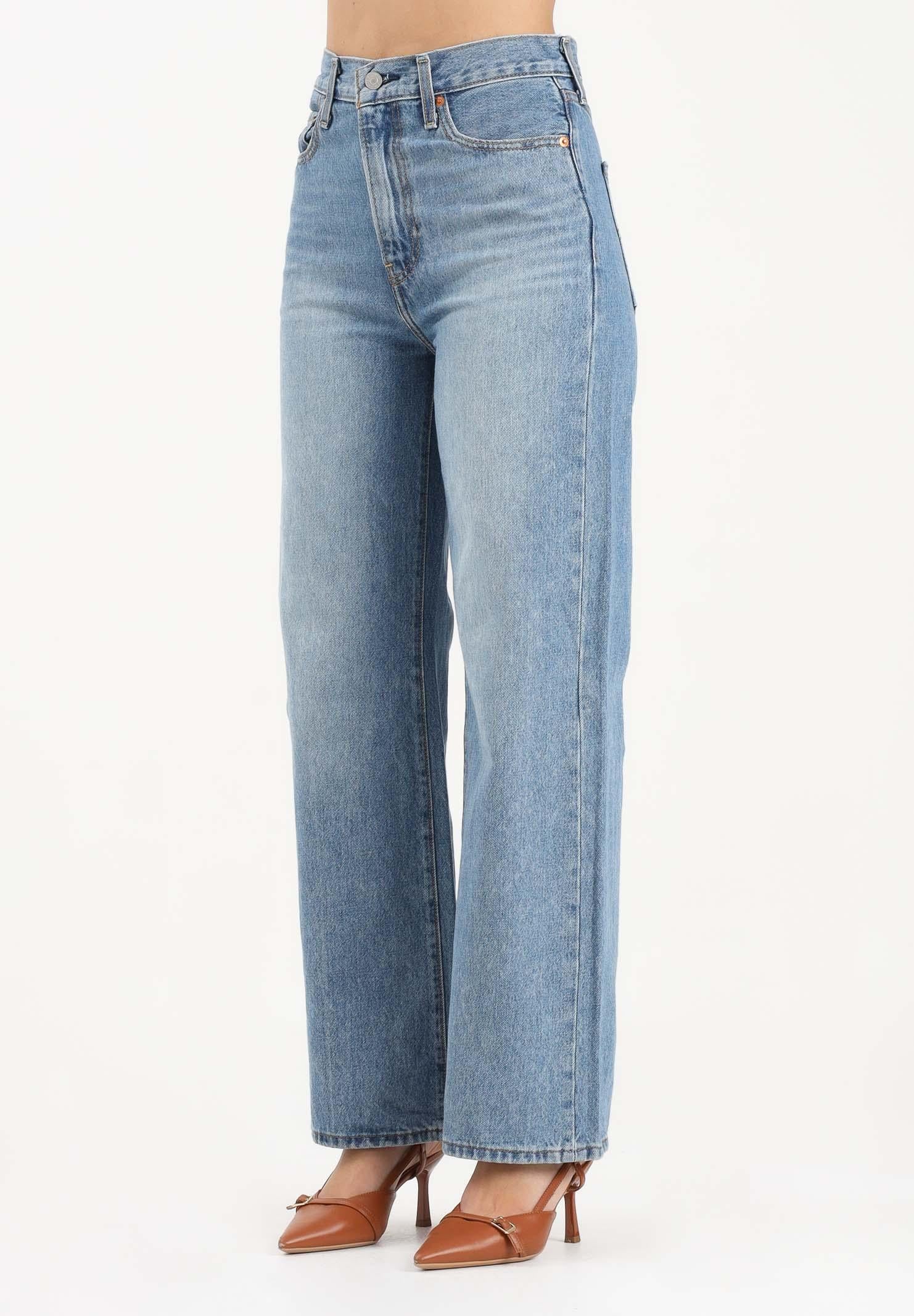 LEVI'S Jeans Ribcage a gamba ampia in denim chiaro da donna A6081-0020 . LEVI'S®