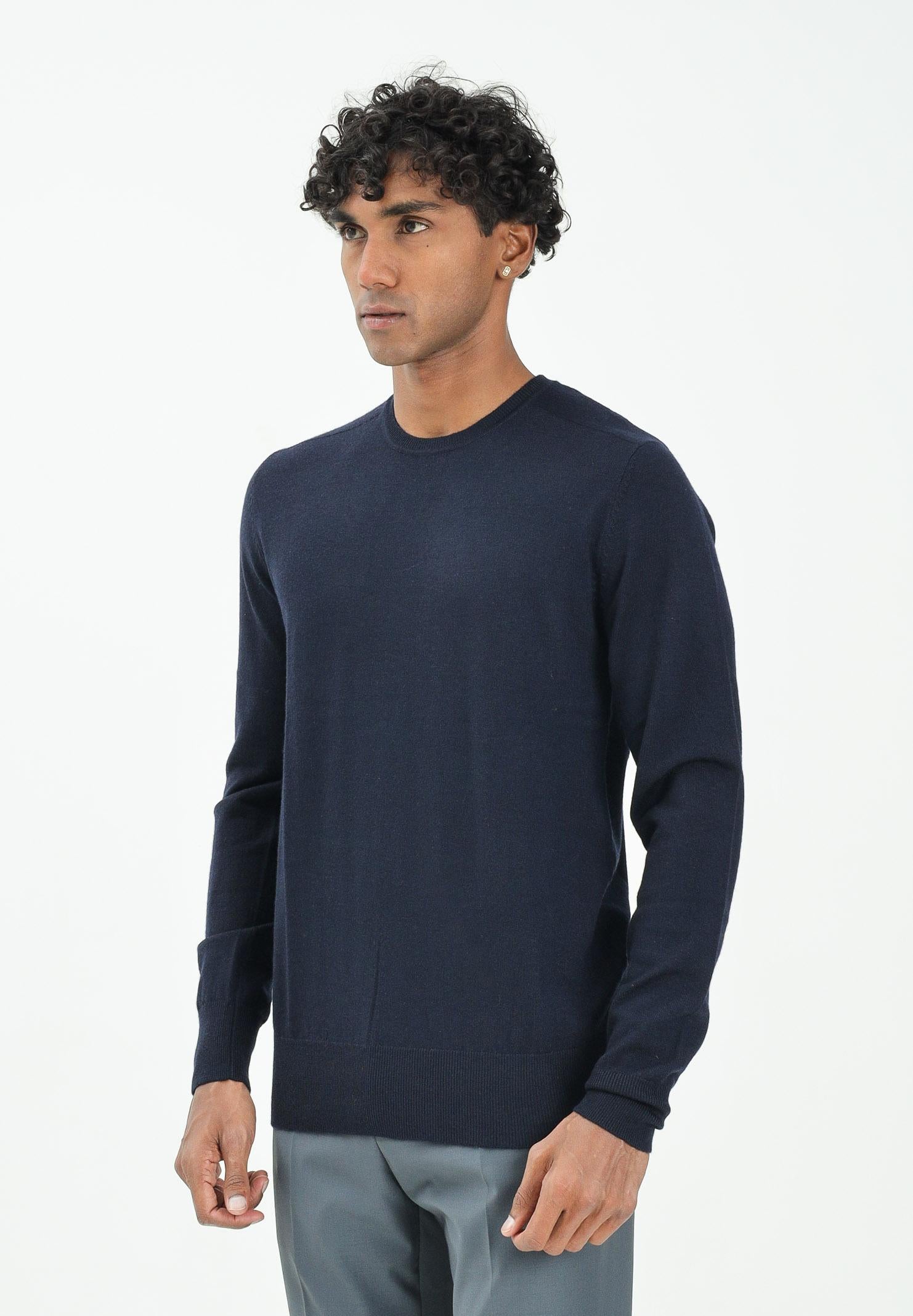 PATRIZIA PEPE Maglioncino a manica lunga blu da uomo 5K0166K124 C382 PATRIZIA PEPE