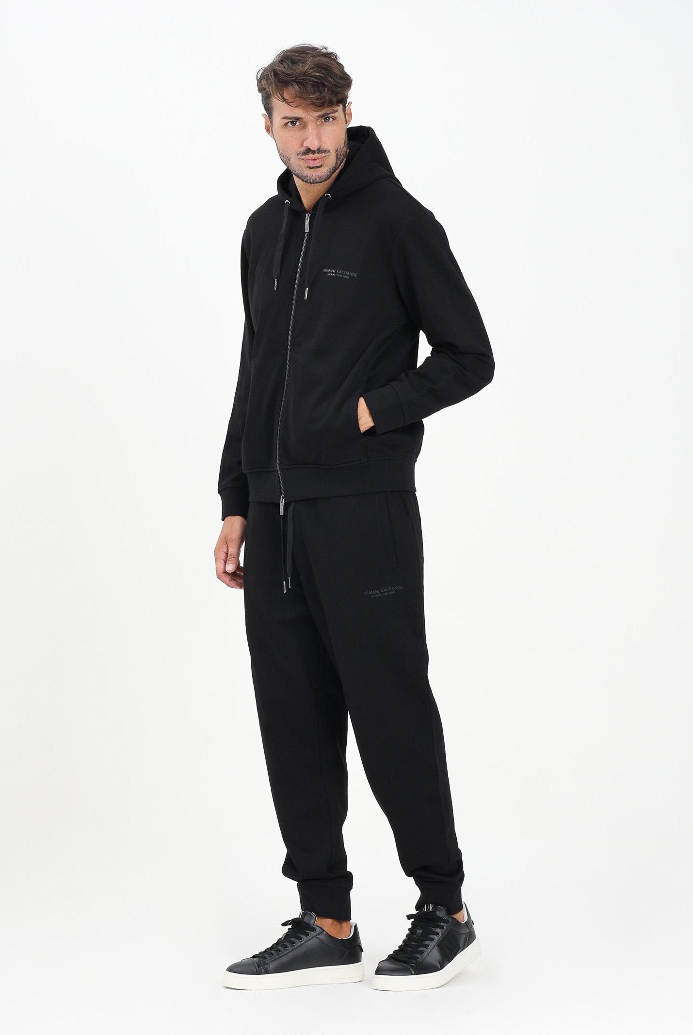 ARMANI EXCHANGE Pantalone sportivo nero da uomo con logo XM001299AF20934 UC001 ARMANI EXCHANGE