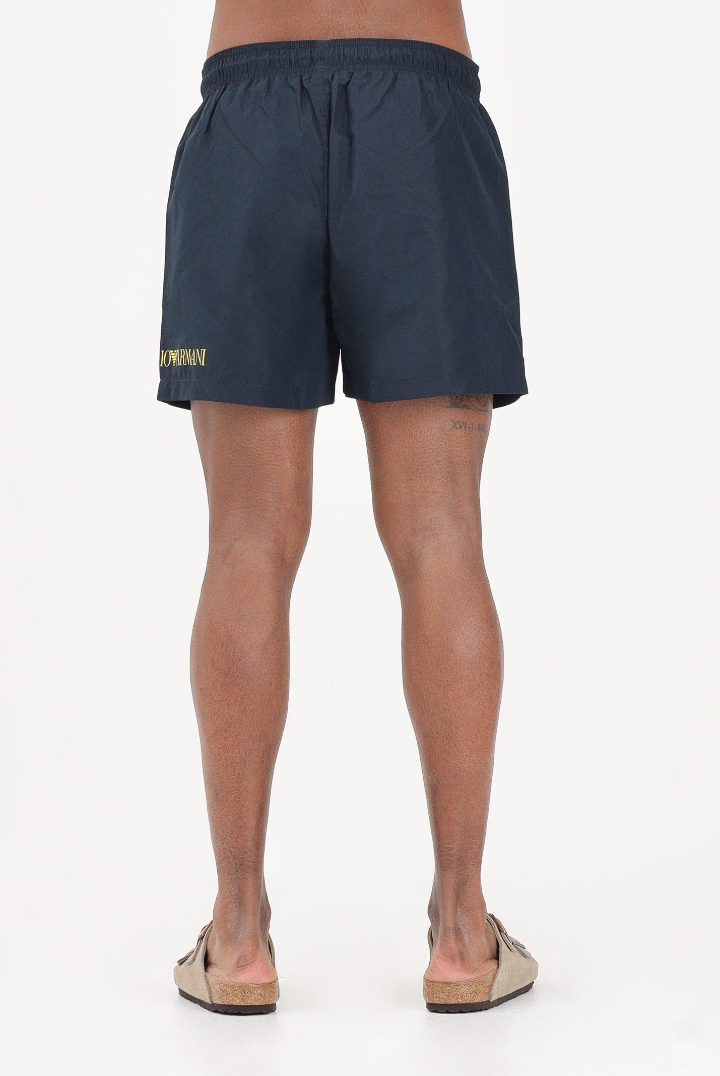 EA7 Shorts mare blu da uomo con logo 7M002000AF13049 MB554 EA7