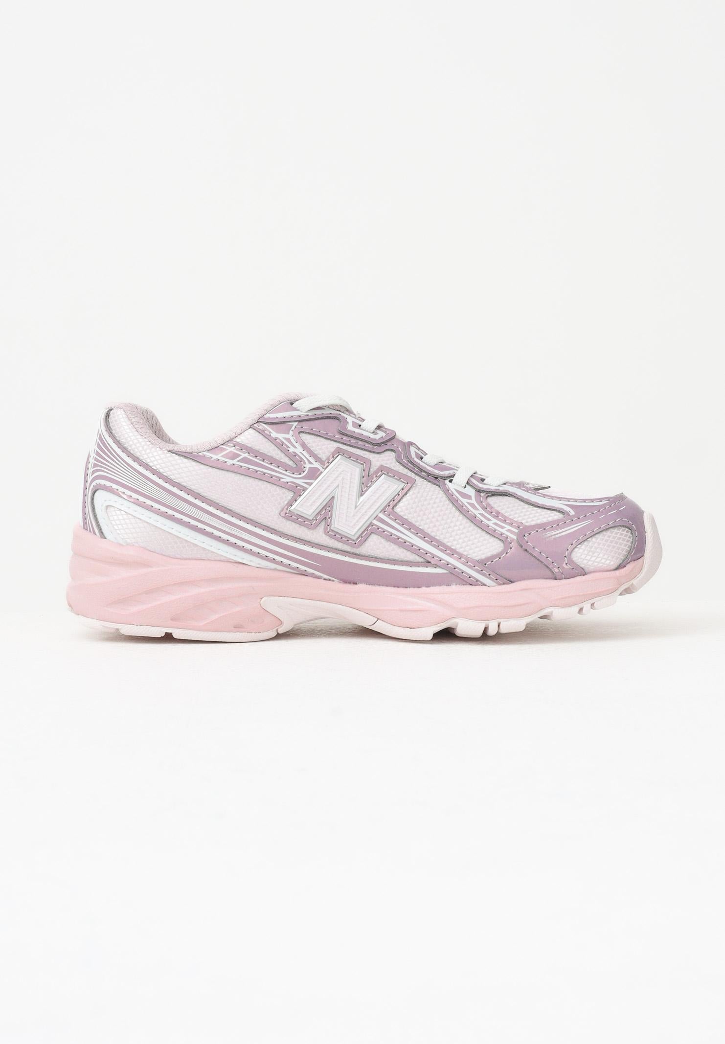 NEW BALANCE Sneakers 740 Bungee Lace rosa da bambina P7401HN . NEW BALANCE