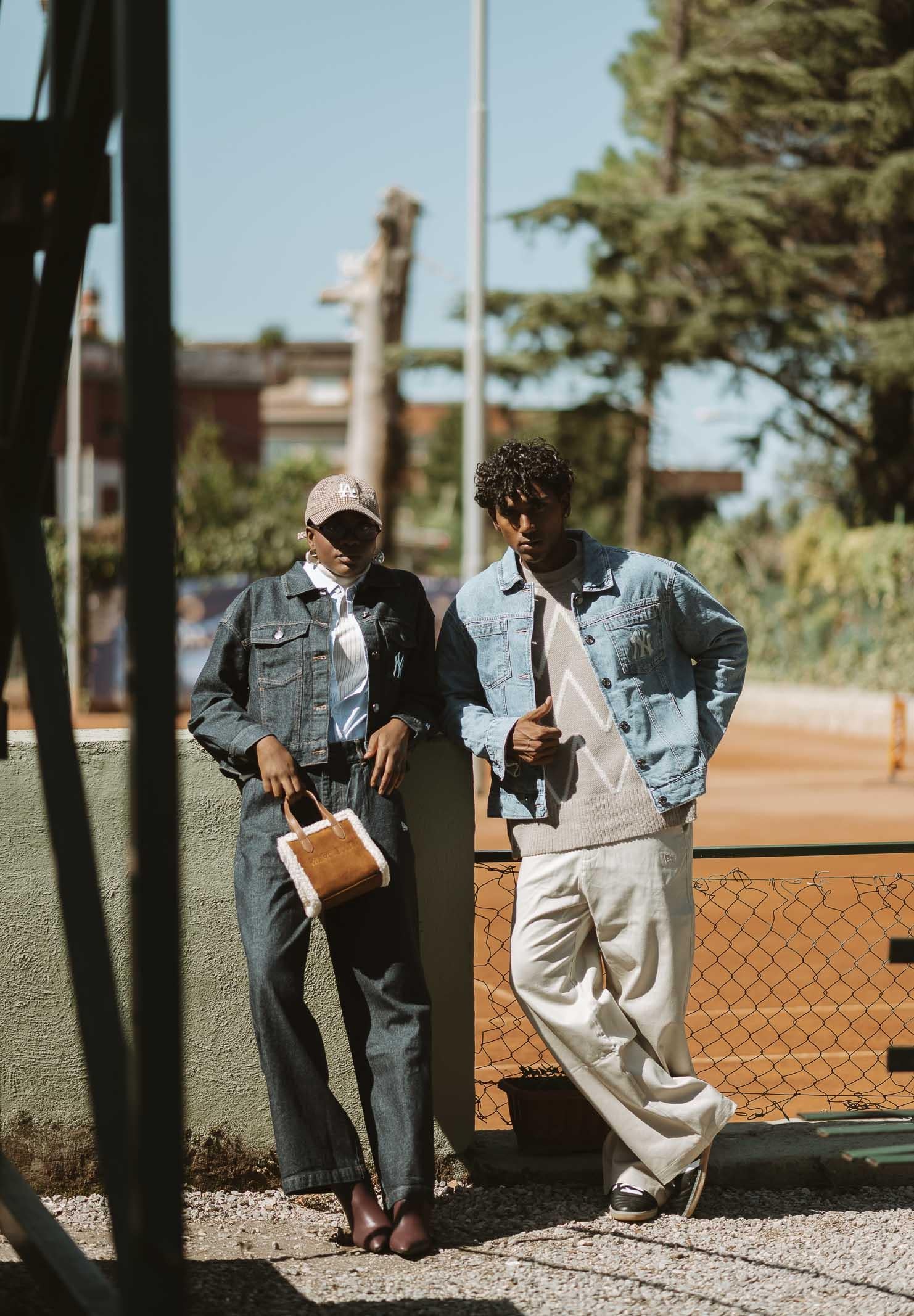 NEW ERA Giacca di jeans New York Yankees MLB in denim chiaro per uomo e donna 60684315 . NEW ERA