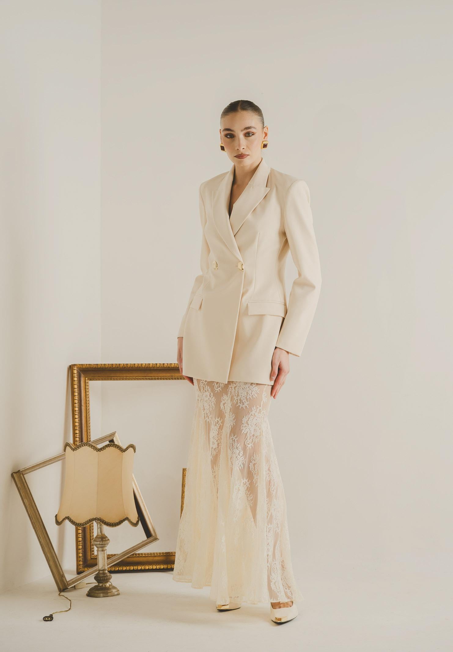 SANTAS Giacca NUIT panna da donna PV2621 PA SANTAS