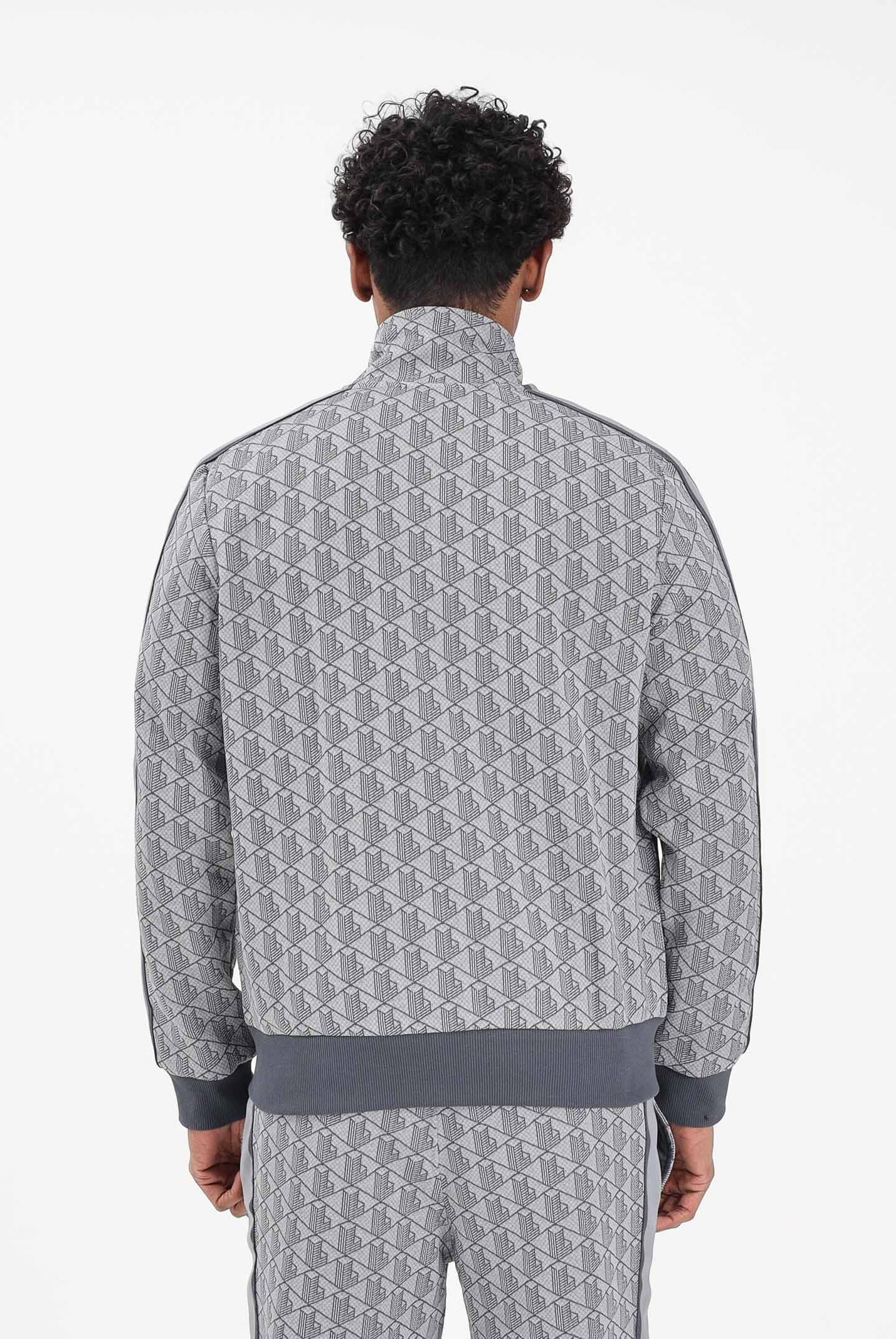 LACOSTE Felpa con zip Paris grigia da uomo SH1368 41I LACOSTE