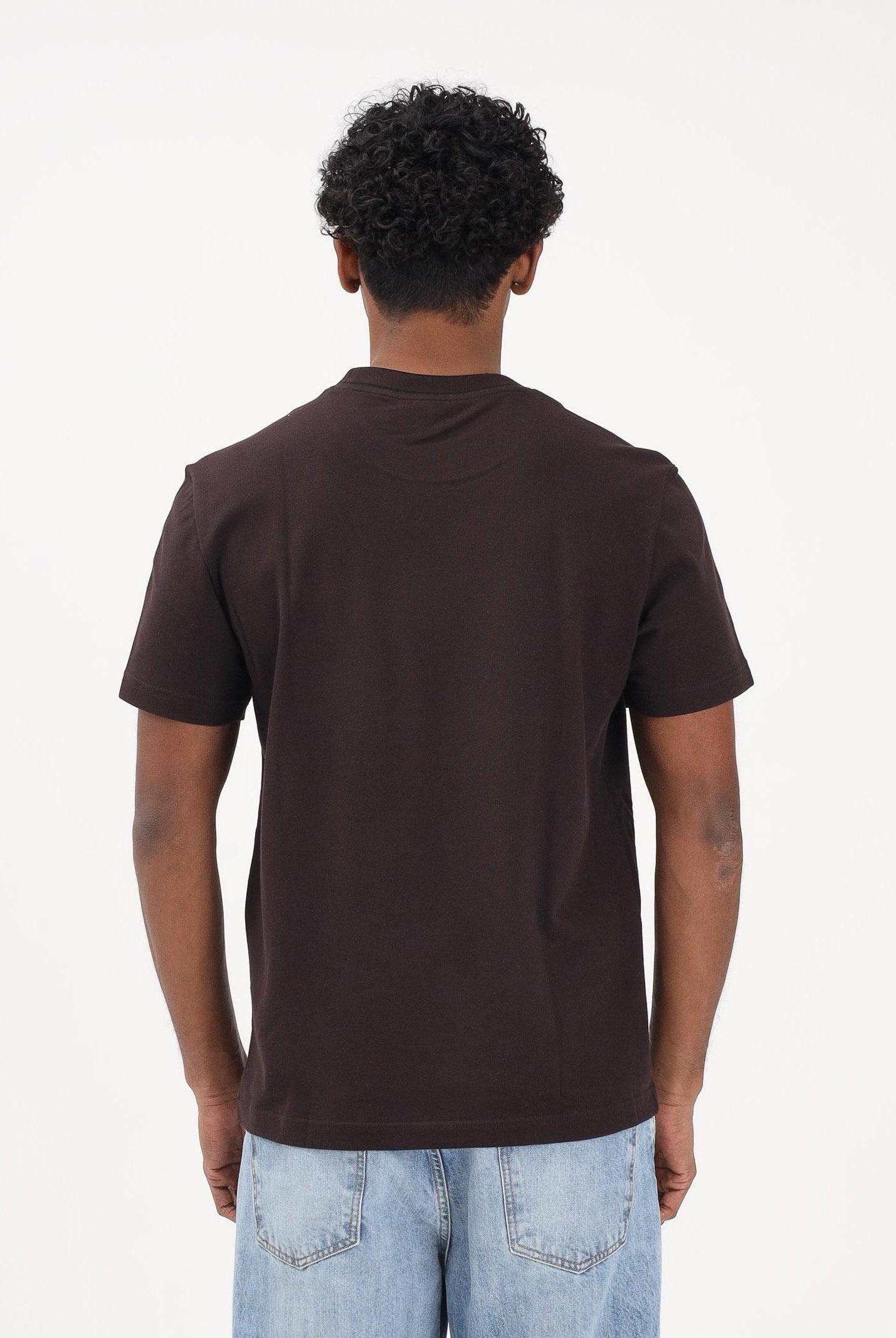 LACOSTE T-shirt a manica corta Made in France marrone da uomo TH8174 3LA LACOSTE