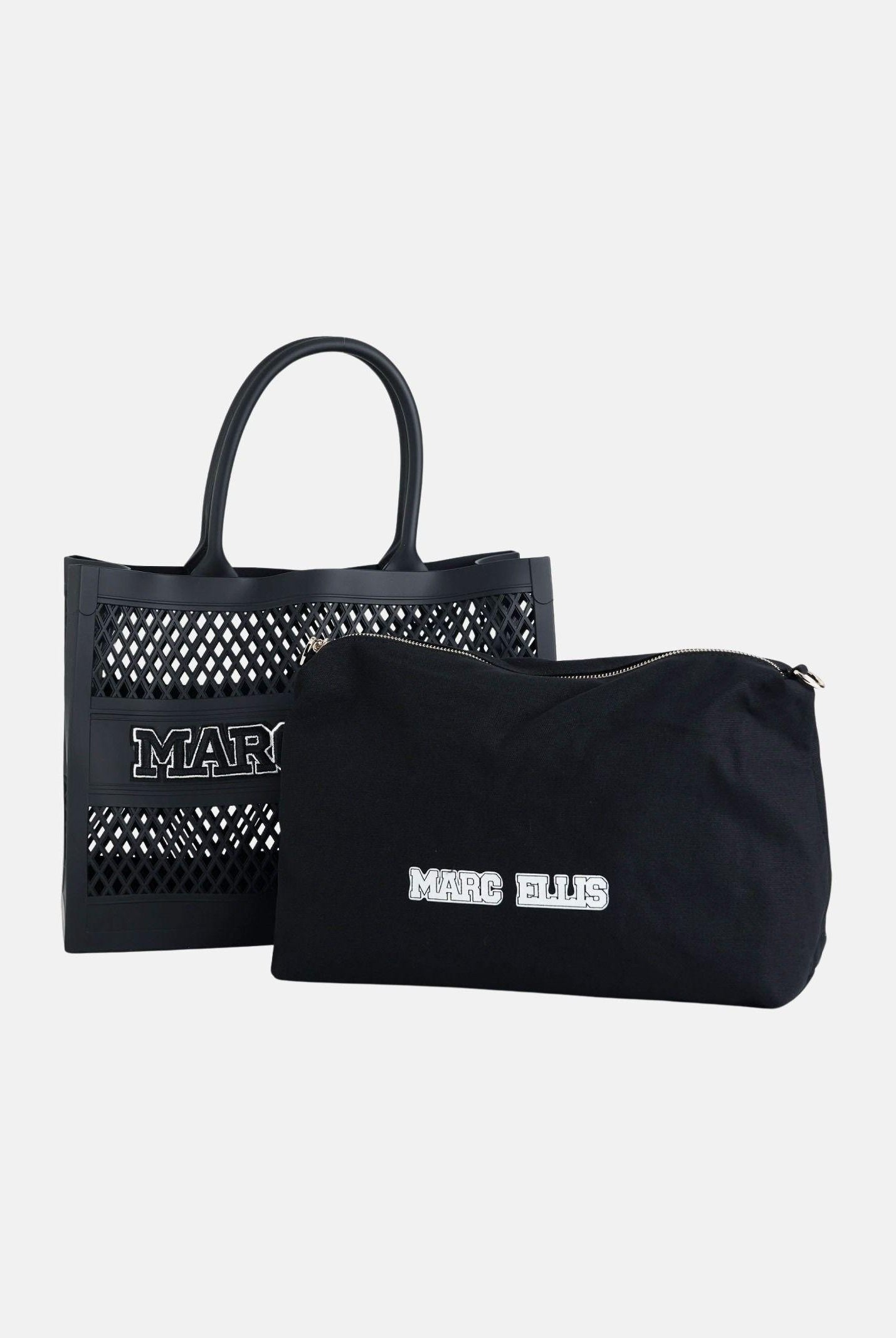 MARC ELLIS Shopper FLAT-SPONGE-M nera da donna FLAT-SPONGE-M BLLIGO MARC ELLIS
