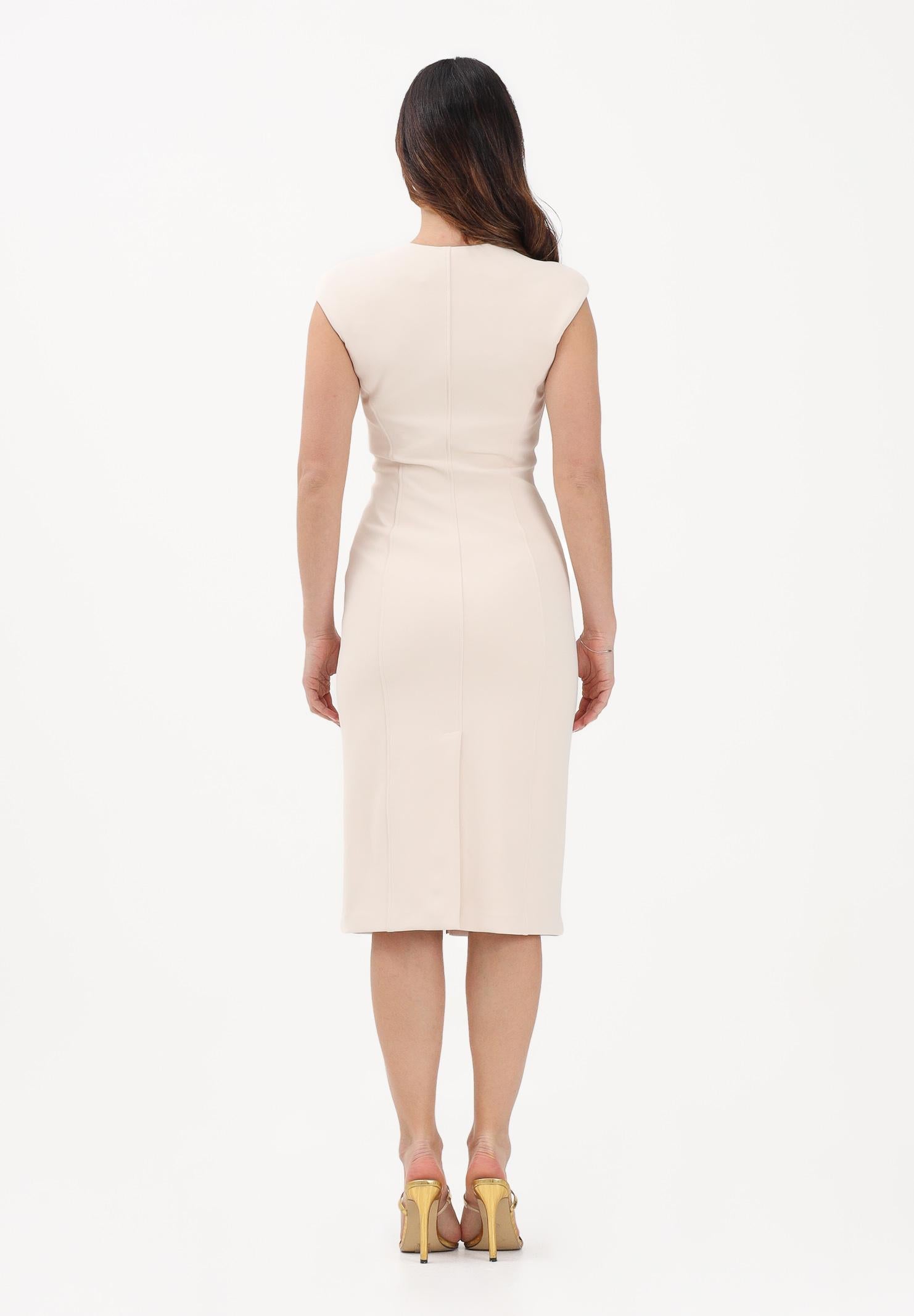 ELISABETTA FRANCHI Abito midi a tubino burro da donna AB90061E2 193 ELISABETTA FRANCHI