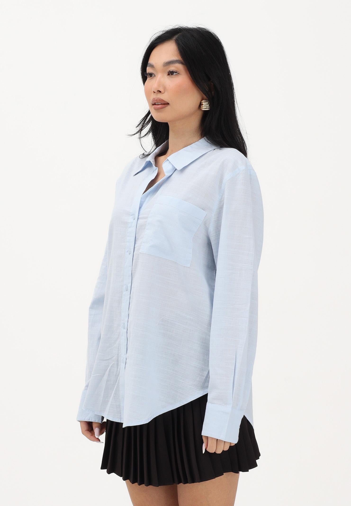 JDY Camicia a manica lunga celeste da donna 15351414 KEBL JDY