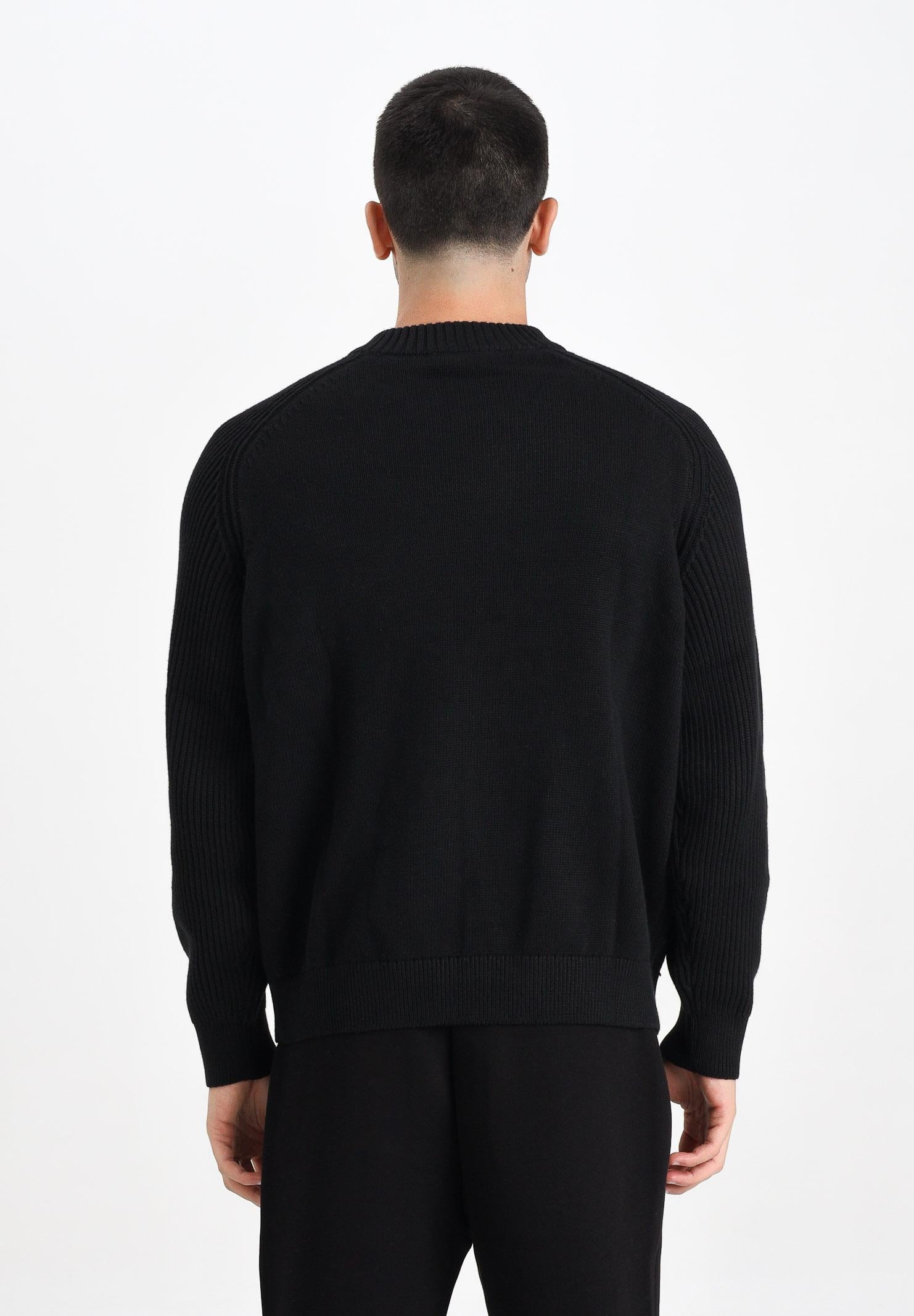 SELECTED HOMME Maglioncino girocollo nero da uomo 16098334 Black SELECTED HOMME