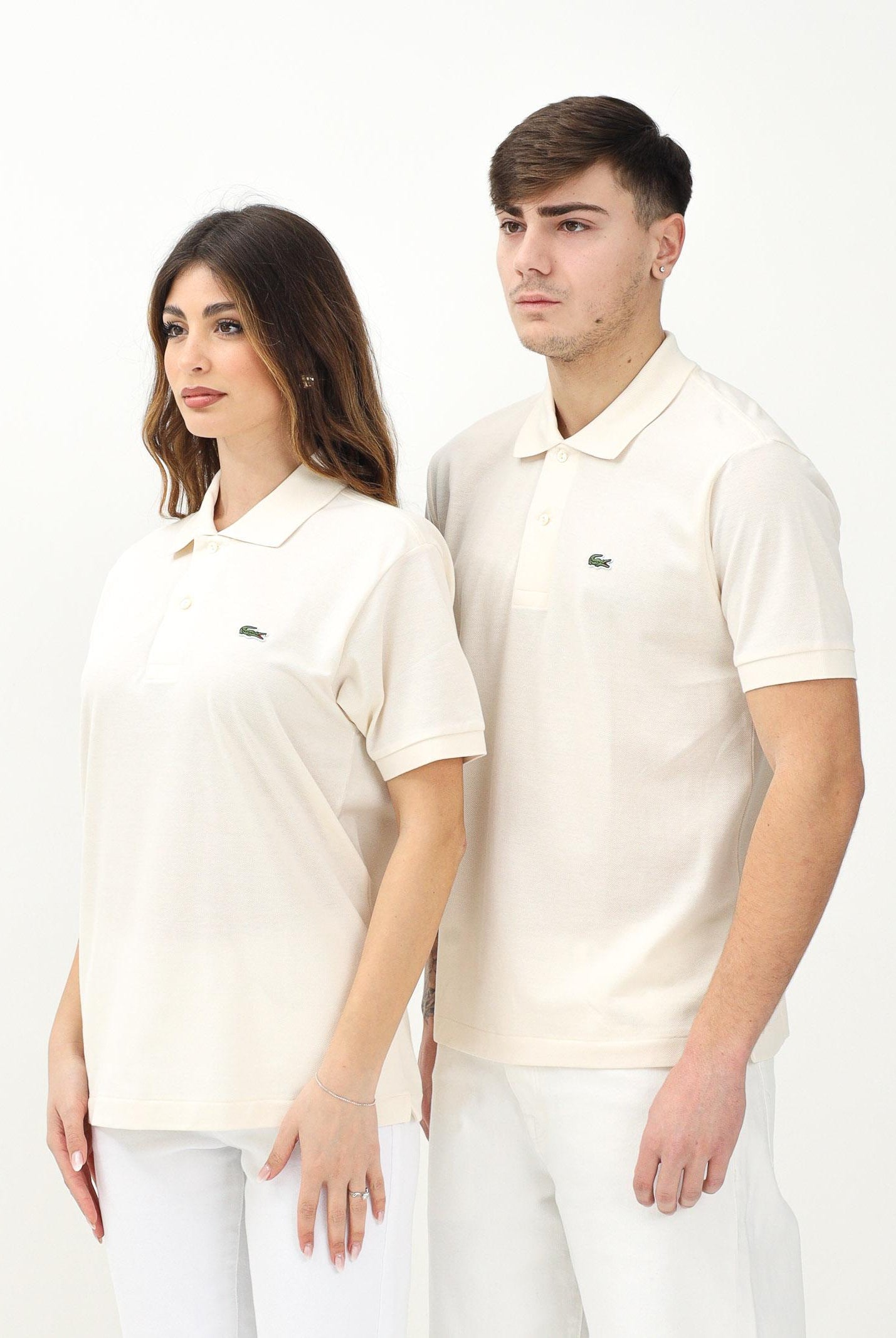 LACOSTE Polo panna per uomo e donna con patch logo coccodirllo 1212 056 LACOSTE