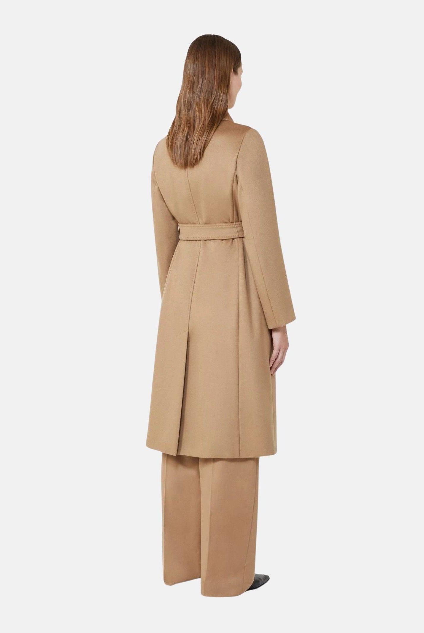 MAX MARA Studio cappotto a vestaglia BCOLLAG in lana Cammello, colore basico beige, donna. 2626016061600 006 MAXMARA