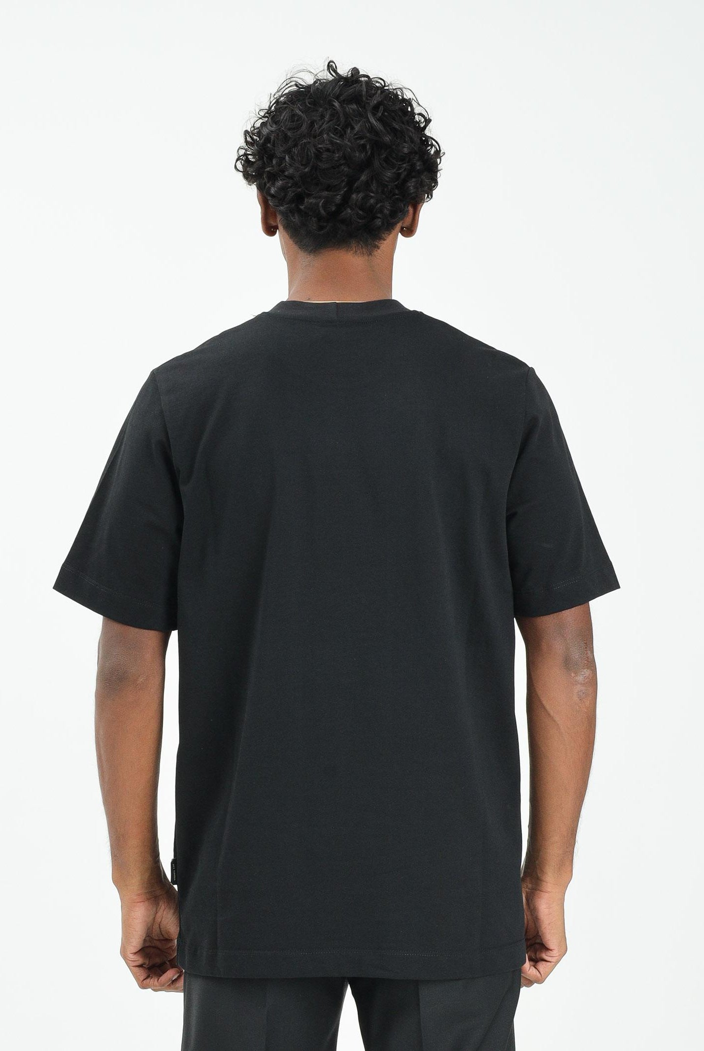 YES LONDON T-shirt a manica corta nera da uomo XM4228 NE YES LONDON