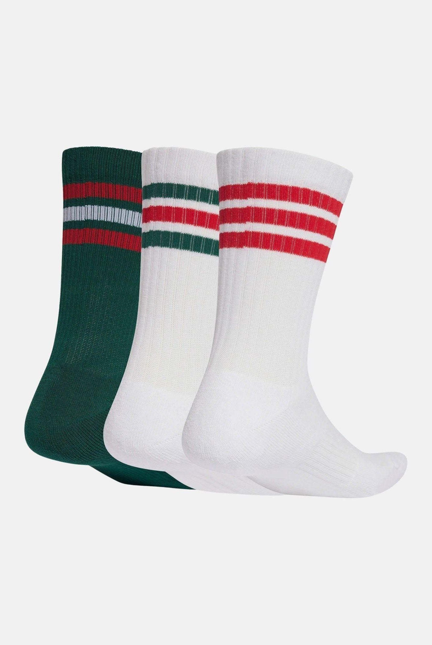 ADIDAS PERFORMANCE Calzini (3paia) Sportswear bianchi e verdi per uomo e donna KE5506 . ADIDAS PERFORMANCE