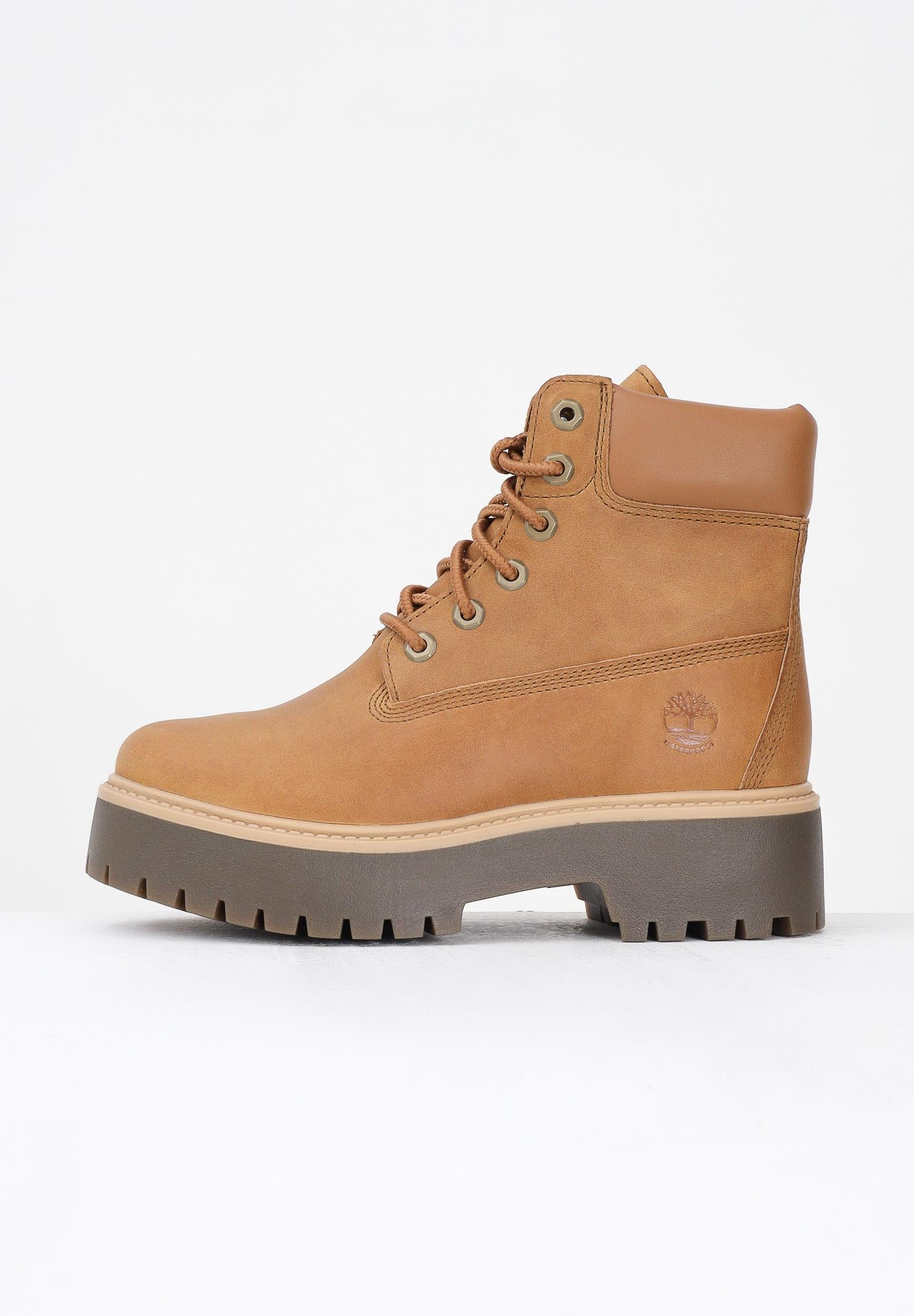 TIMBERLAND Anfibi con Plateau Stone Street 6-Inch beige da donna TB0A2H3CEN11 TIMBERLAND