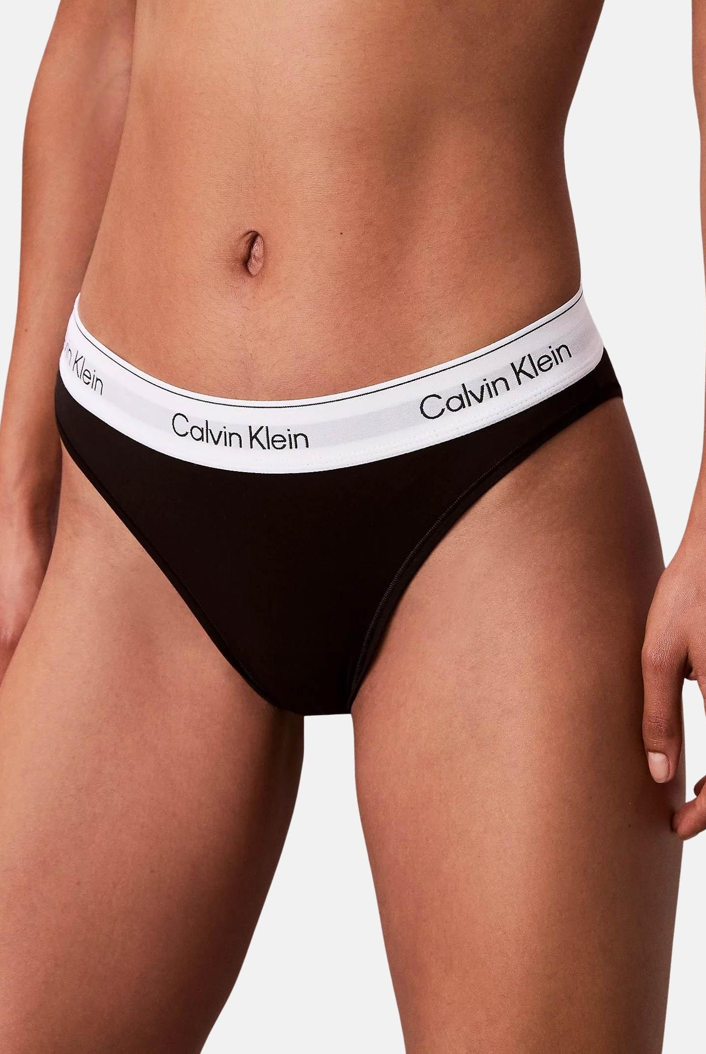 CALVIN KLEIN Slip nero da donna con elastico logato LV00QF8524 UB1 CALVIN KLEIN