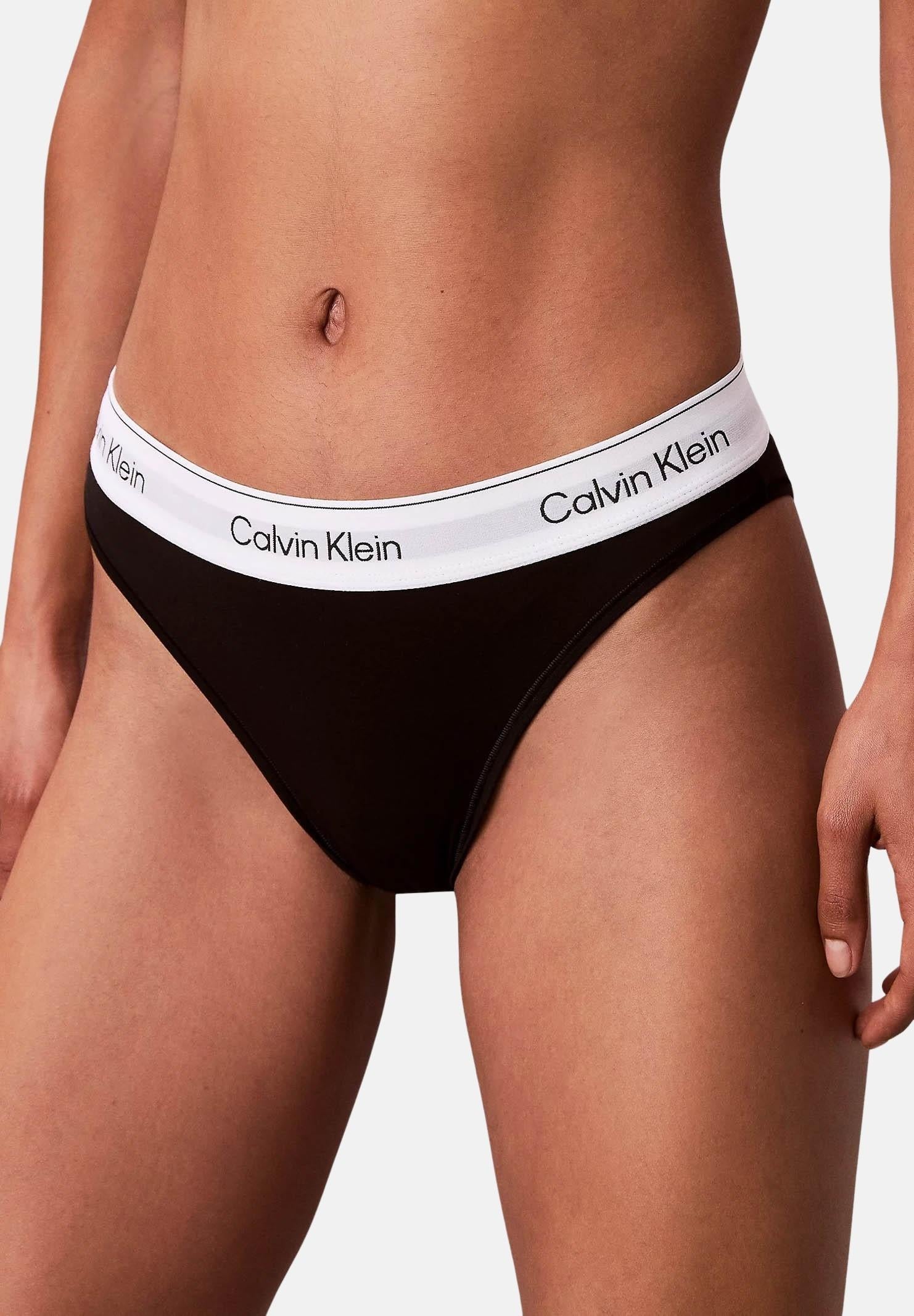 CALVIN KLEIN Slip nero da donna con elastico logato LV00QF8524 UB1 CALVIN KLEIN