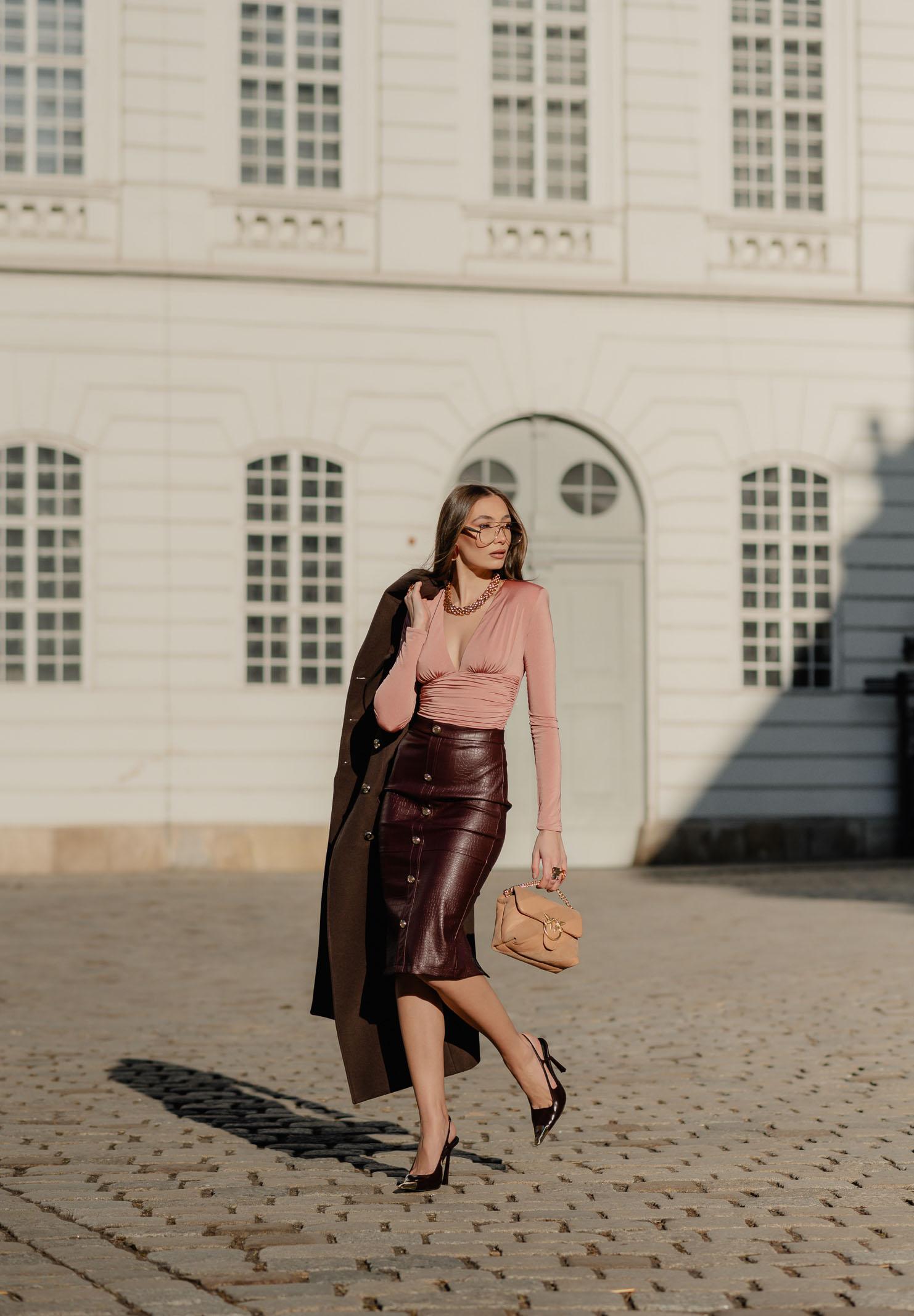 SANTAS Gonna midi BELLE ÉTOILE bordeaux da donna PV2610 BO SANTAS