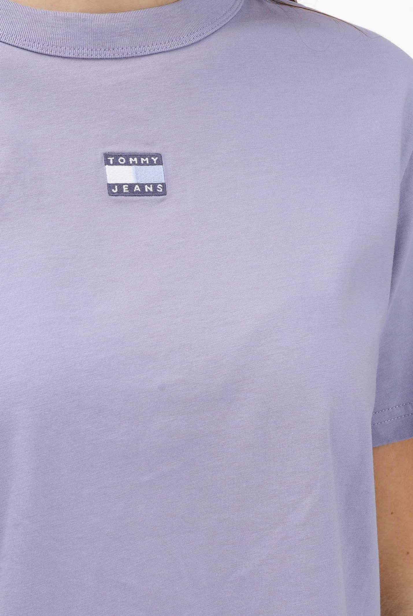 TOMMY JEANS T-shirt a manica corta Boxy Badge lilla da donna DW0DW22202 C5U TOMMY JEANS