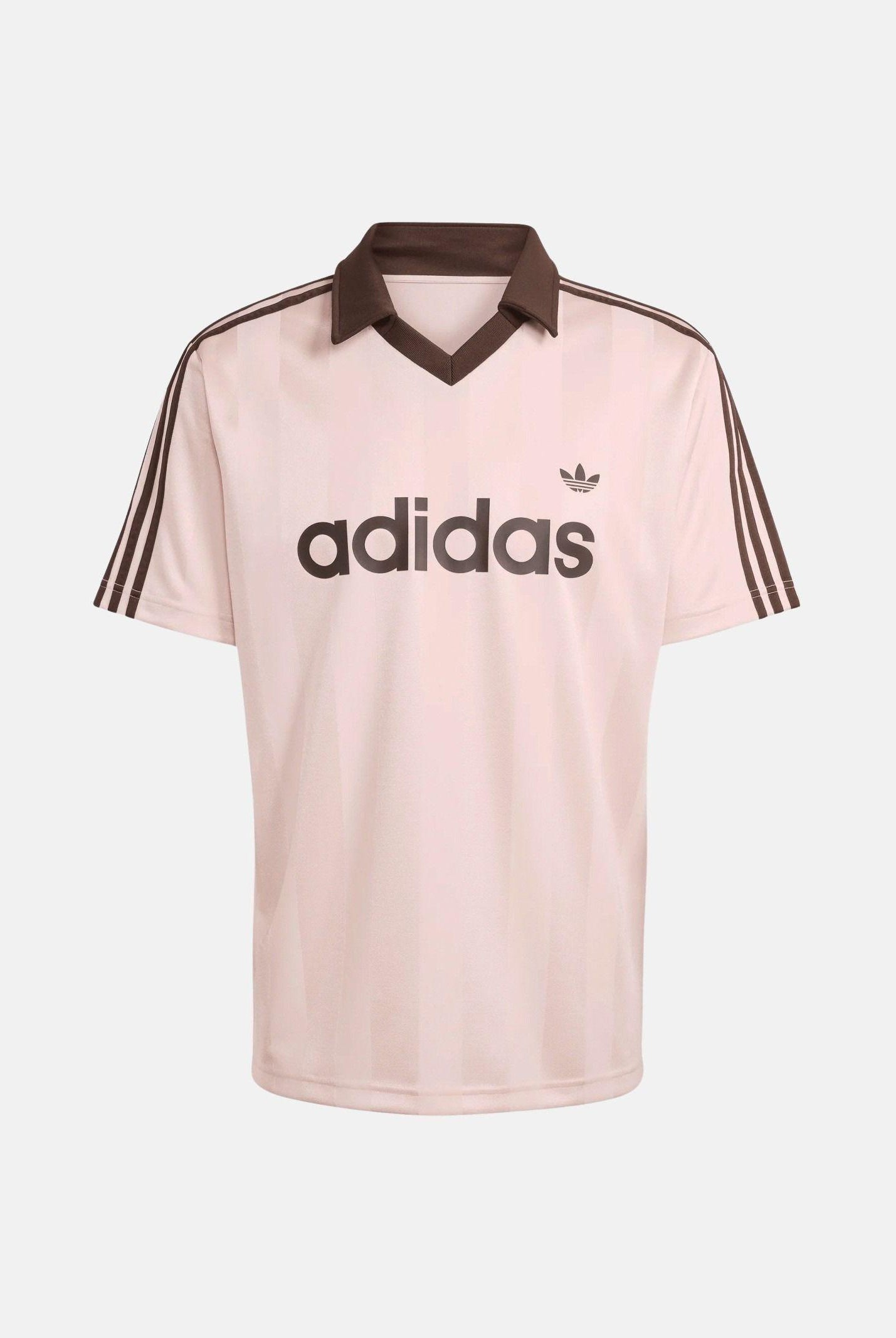 ADIDAS ORIGINALS Polo a manica corta ARCHIVE COLLAR ENGINEERED rosa e marrone da donna KE3580 . ADIDAS ORIGINALS