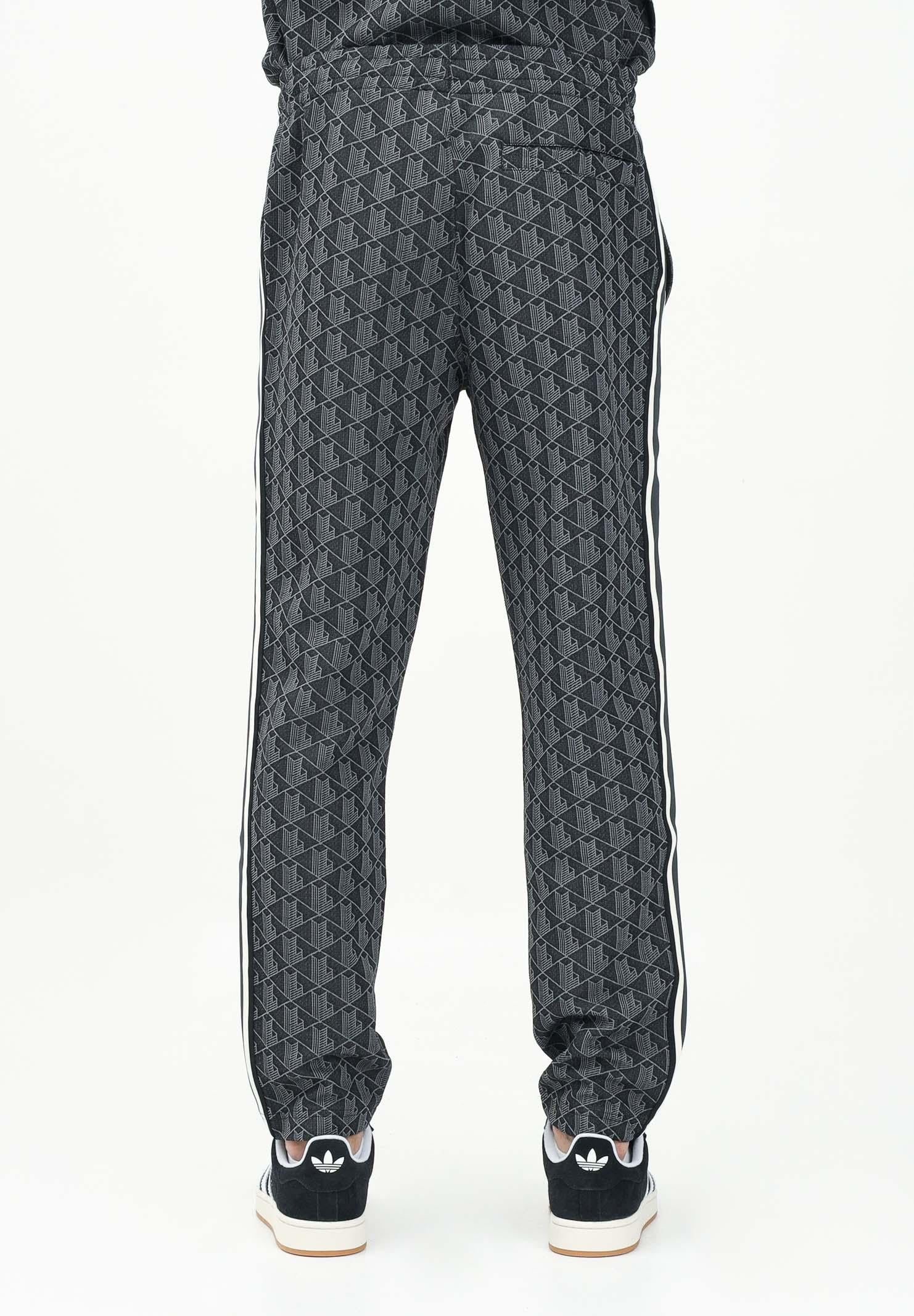 LACOSTE Pantalone sportivo nero da uomo con monogramma Paris XH1440 4PC LACOSTE