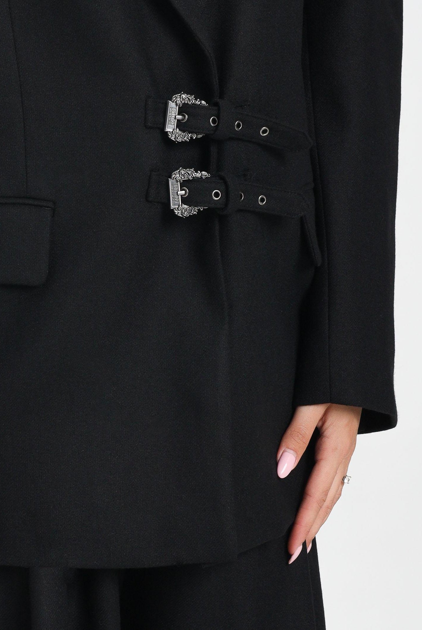 VERSACE JEANS COUTURE Giacca strutturata nera da donna 79HAQ705N0542 899 VERSACE JEANS COUTURE