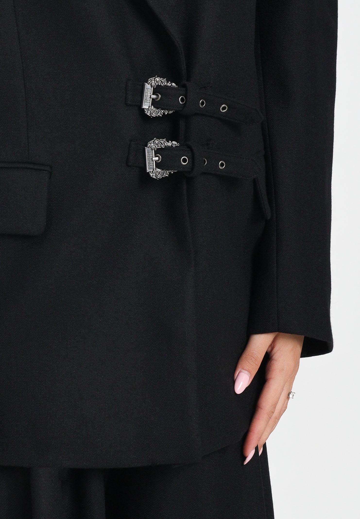 VERSACE JEANS COUTURE Giacca strutturata nera da donna 79HAQ705N0542 899 VERSACE JEANS COUTURE