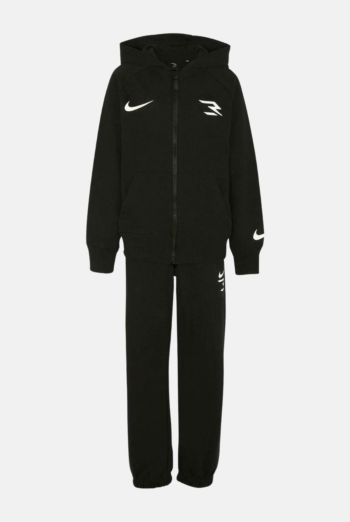 NIKE Tuta nera per bambino e bambina con stampa logo 9Q1216 023 NIKE