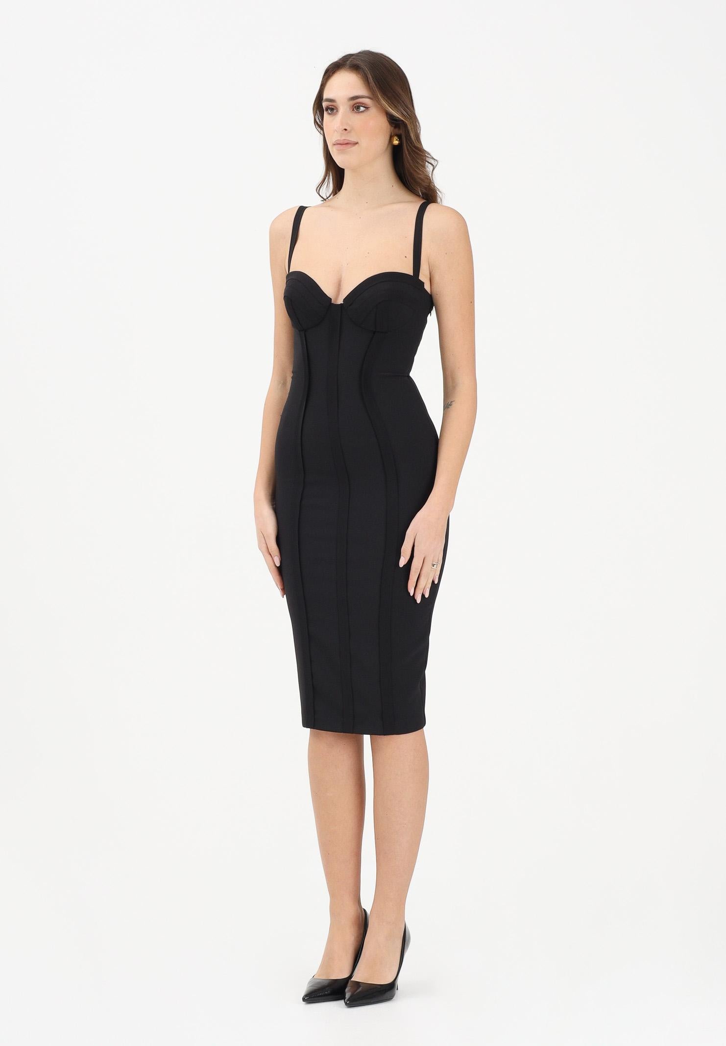 ELISABETTA FRANCHI Abito midi nero da donna AB91861E2 110 ELISABETTA FRANCHI