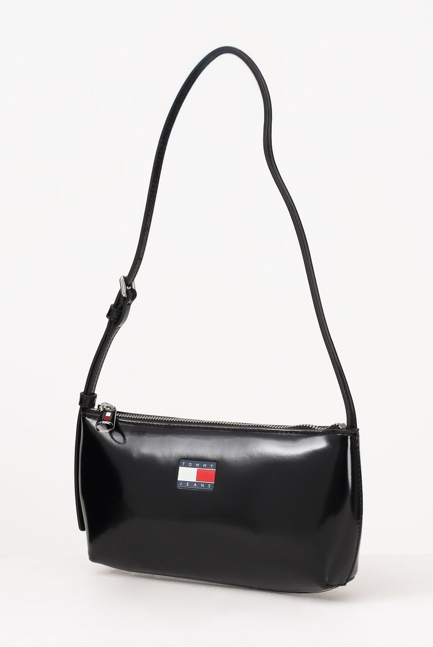 TOMMY JEANS Borsa a spalla Essential nera da donna AW0AW17866 BDS TOMMY JEANS