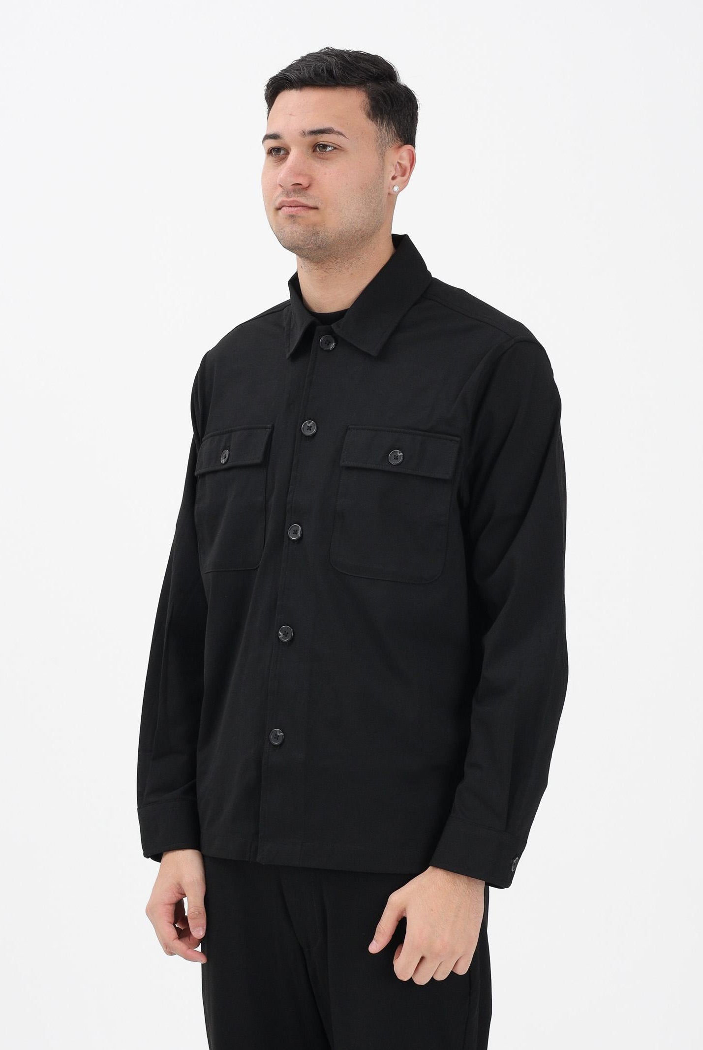 SELECTED HOMME Camicia a manica lunga nera da uomo 16099821 BL SELECTED HOMME