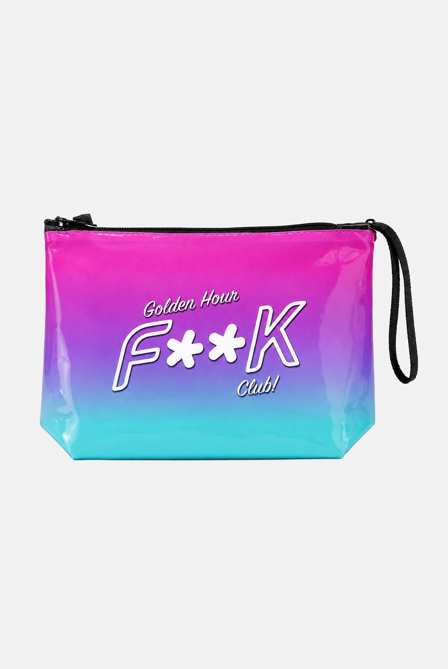 F**K pochette a mano Golden Hour Fuxia-verde acqua donna. POCHETTE-FK FUVE F**K