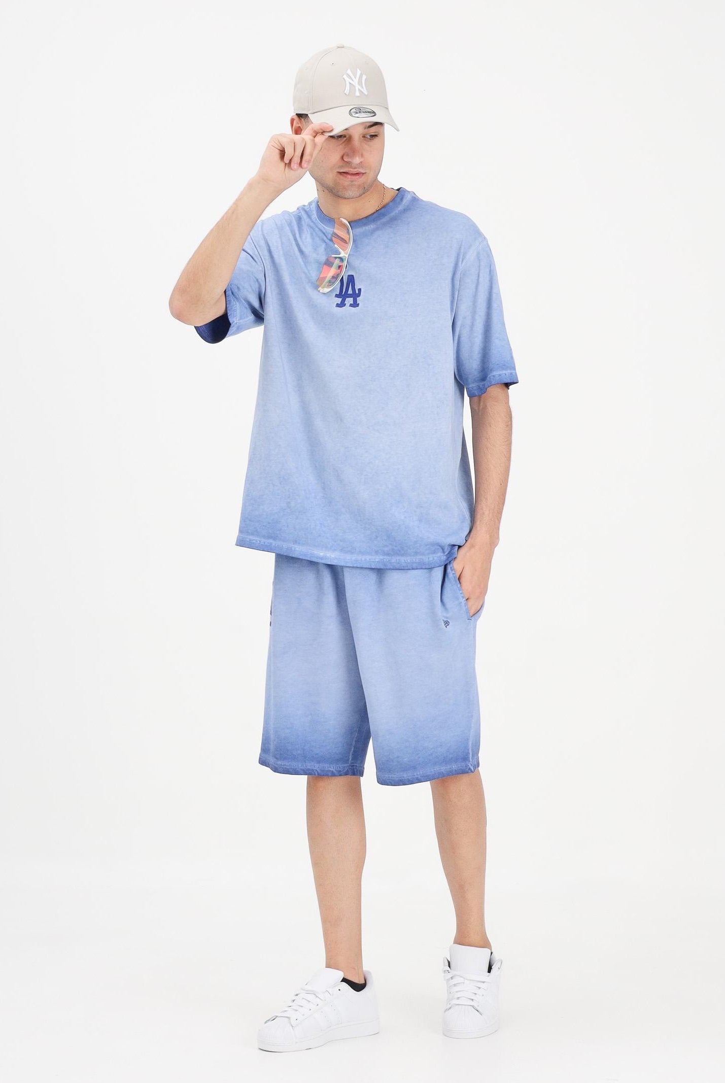 NEW ERA Shorts sportivo MLB Los Angeles Dodgers blu per uomo e donna 60856142 . NEW ERA