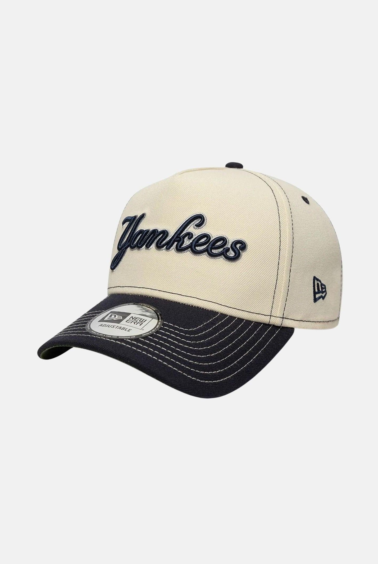 NEW ERA Cappello con visiera 9FORTY E-Frame New York Yankees MLB City Icon beige e nero per uomo e donna 60856325 . NEW ERA