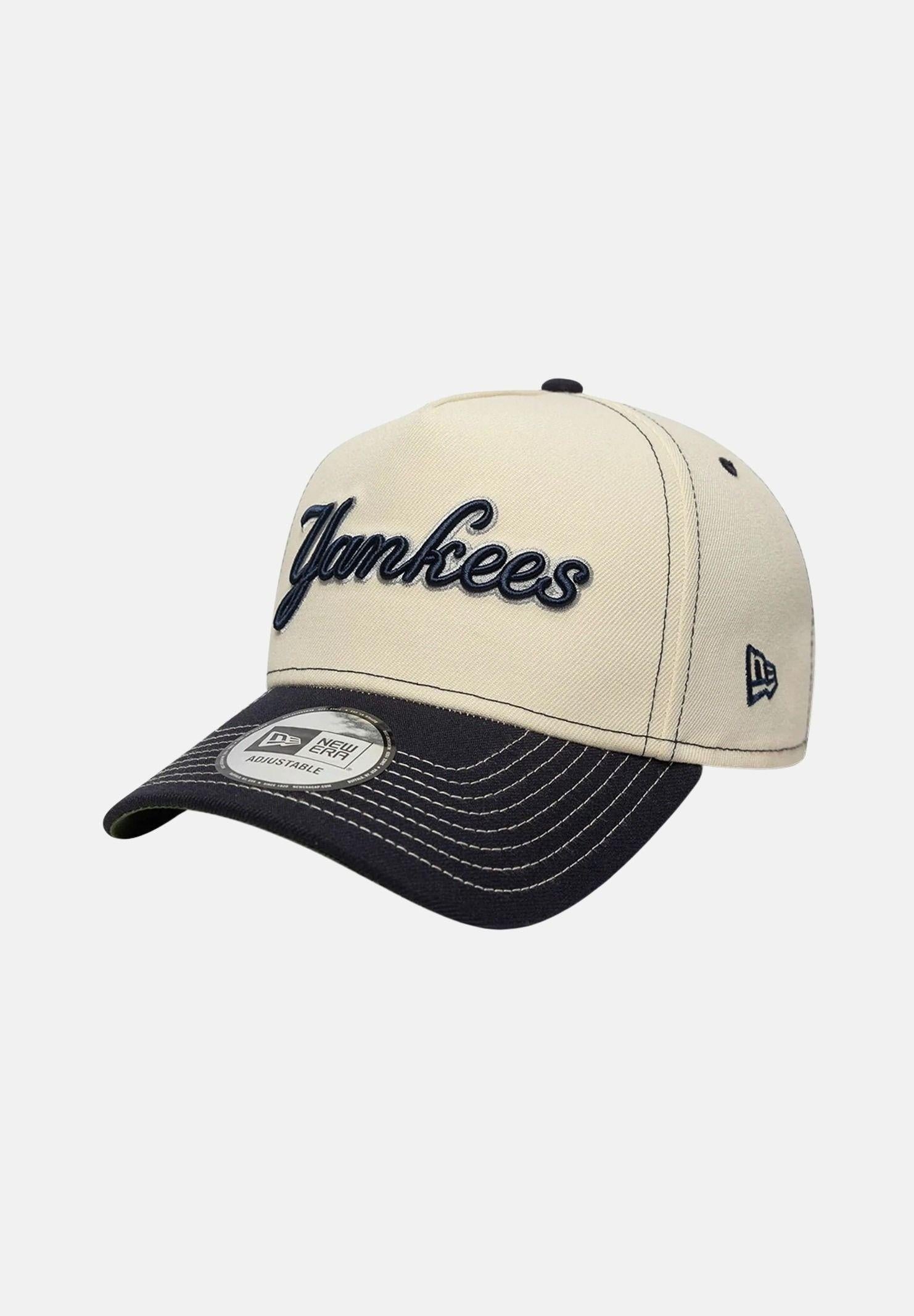 NEW ERA Cappello con visiera 9FORTY E-Frame New York Yankees MLB City Icon beige e nero per uomo e donna 60856325 . NEW ERA