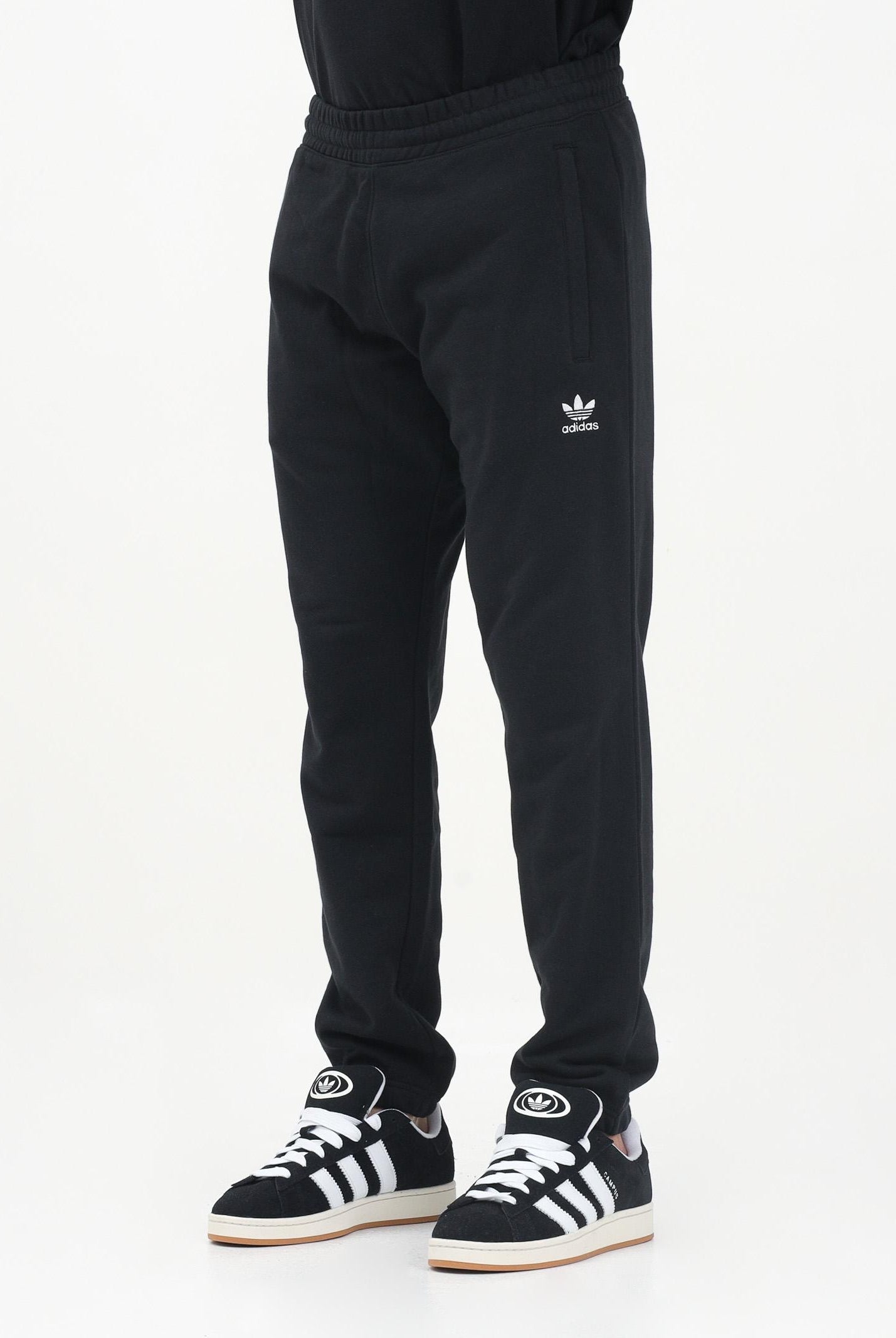 ADIDAS ORIGINALS Pantalone sportivo Trefoil Essentials French Terry nero da uomo JD2422 . ADIDAS ORIGINALS