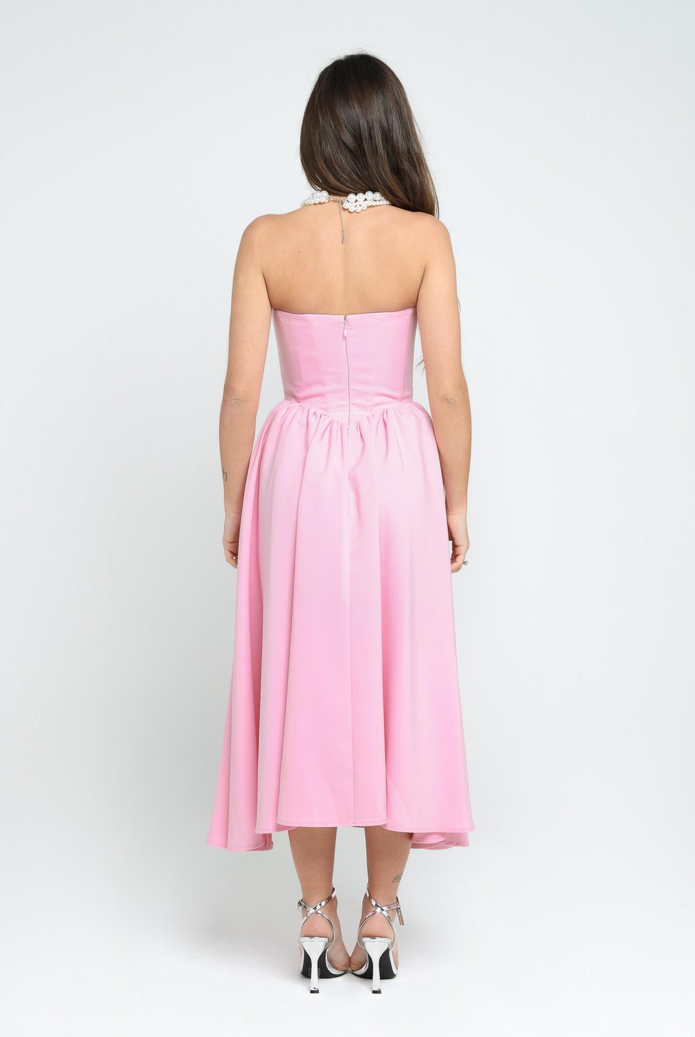SANTAS Abito midi MARSHMALLOW rosa da donna PV2509 ROSA SANTAS