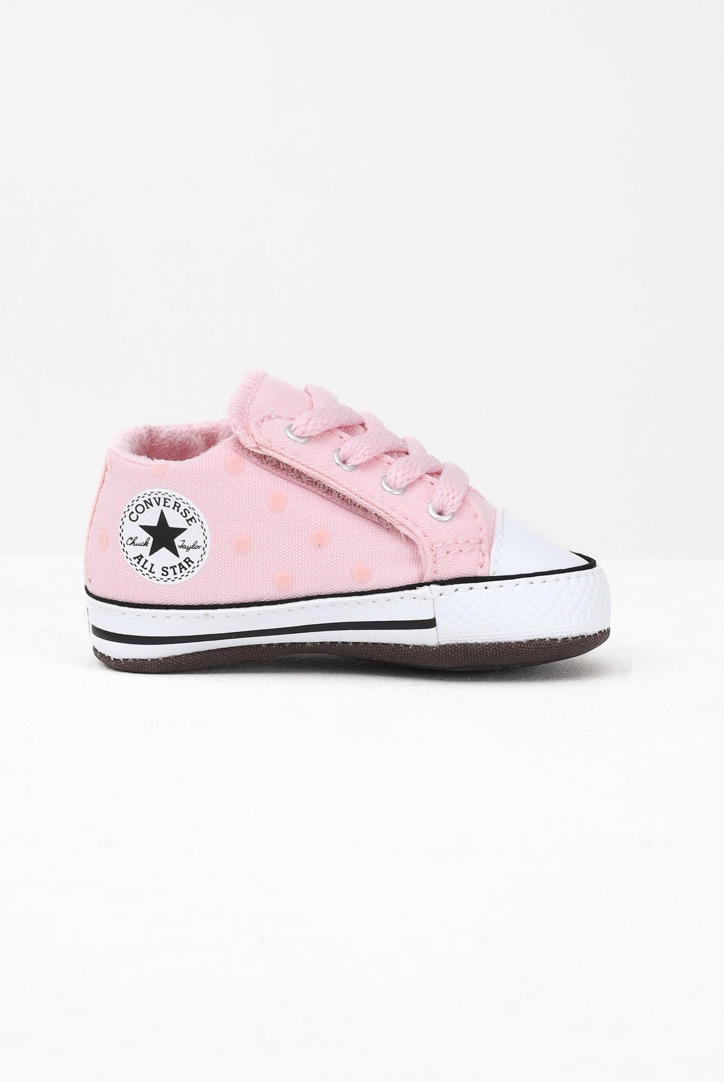 CONVERSE Scarpe da culla Chuck Taylor All Star Polka Dots Baby Crawlers rosa da neonato A14385C . CONVERSE